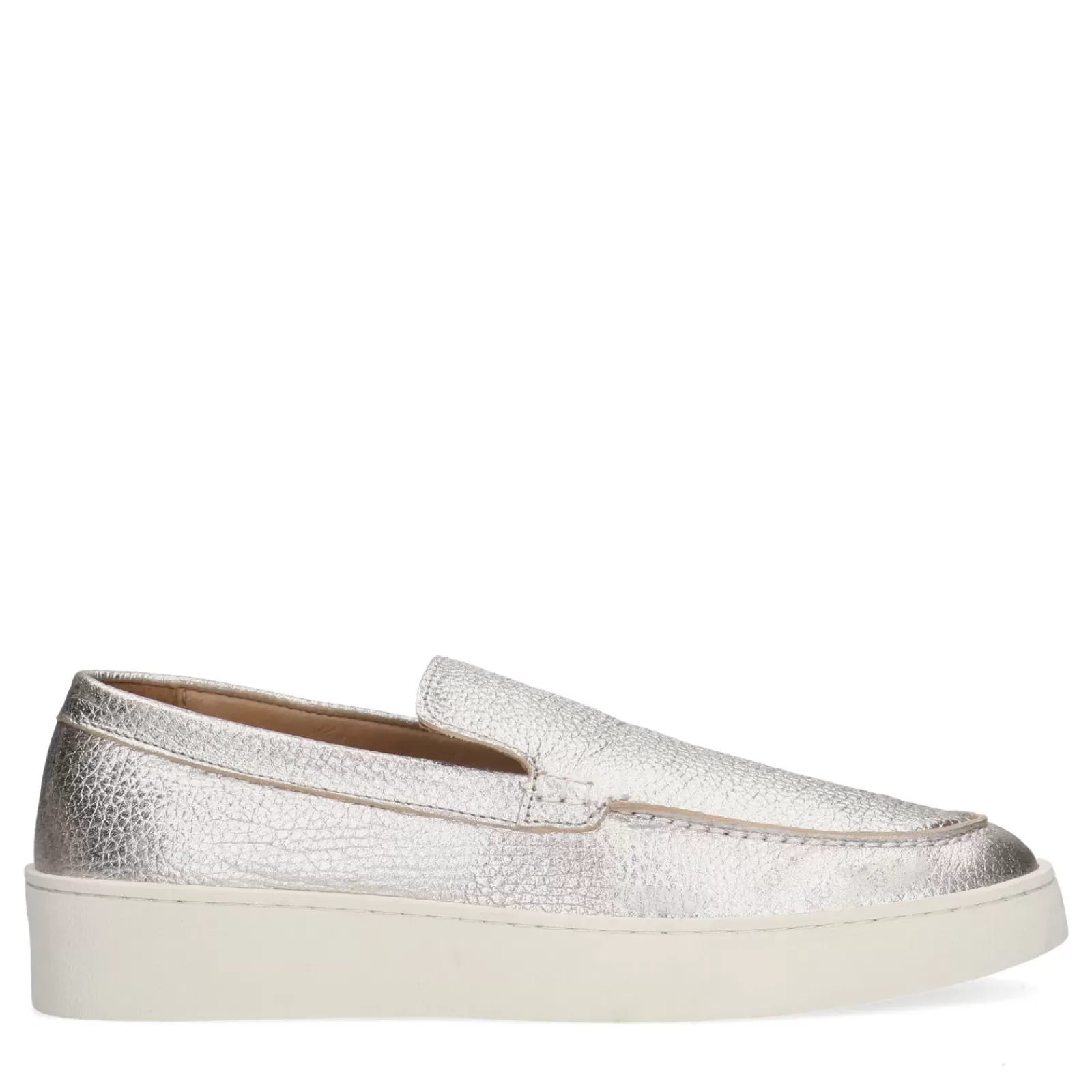 Femmes Sacha Mocassins<Loafers En Cuir Avec Semelle Plateforme - Argente