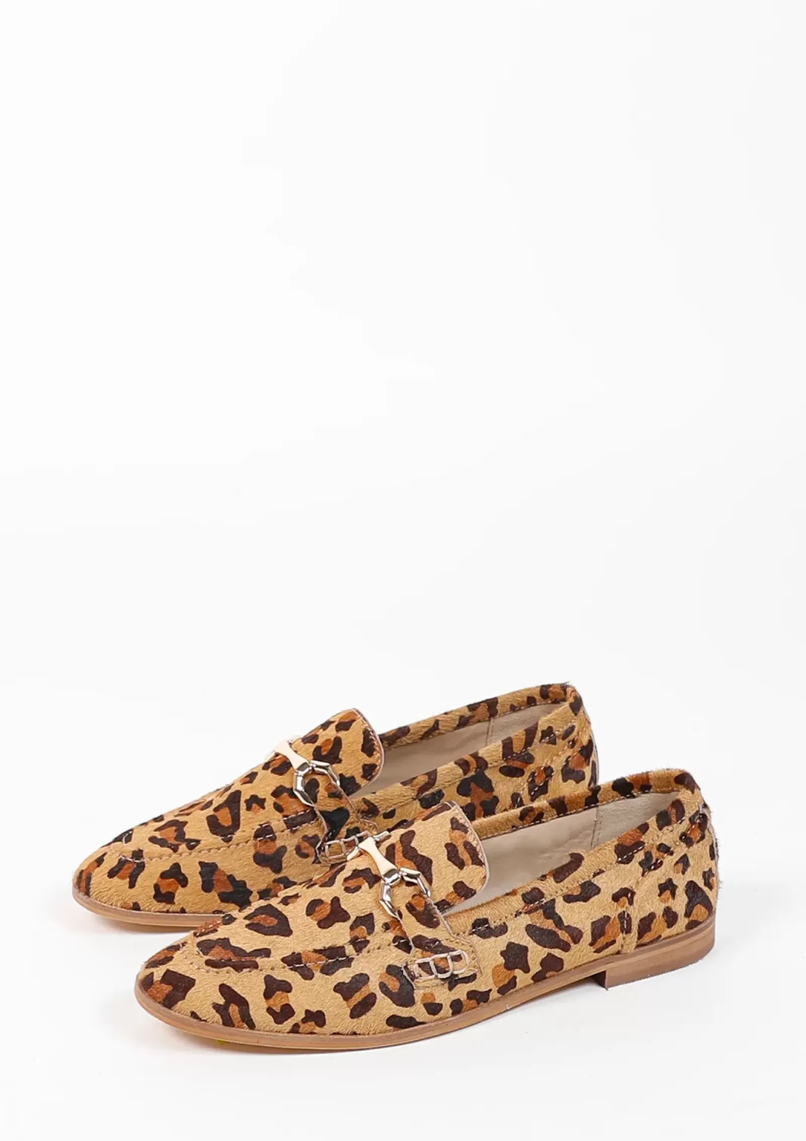 Femmes Sacha Mocassins<Loafers En Cuir Imprime Leopard Avec Boucle