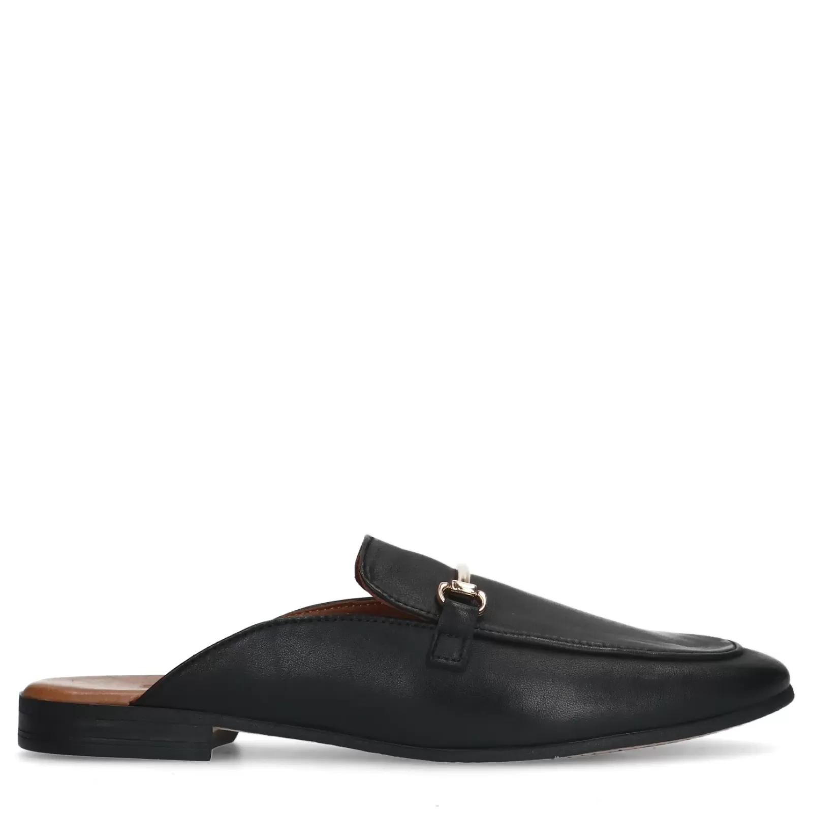 Femmes Sacha Mocassins<Loafers Slip-On En Cuir - Noir