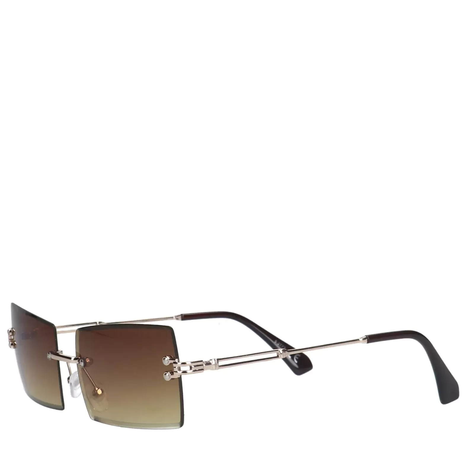 Femmes Sacha Lunettes De Soleil<Lunettes De Soleil Rectangulaires - Marron Clair