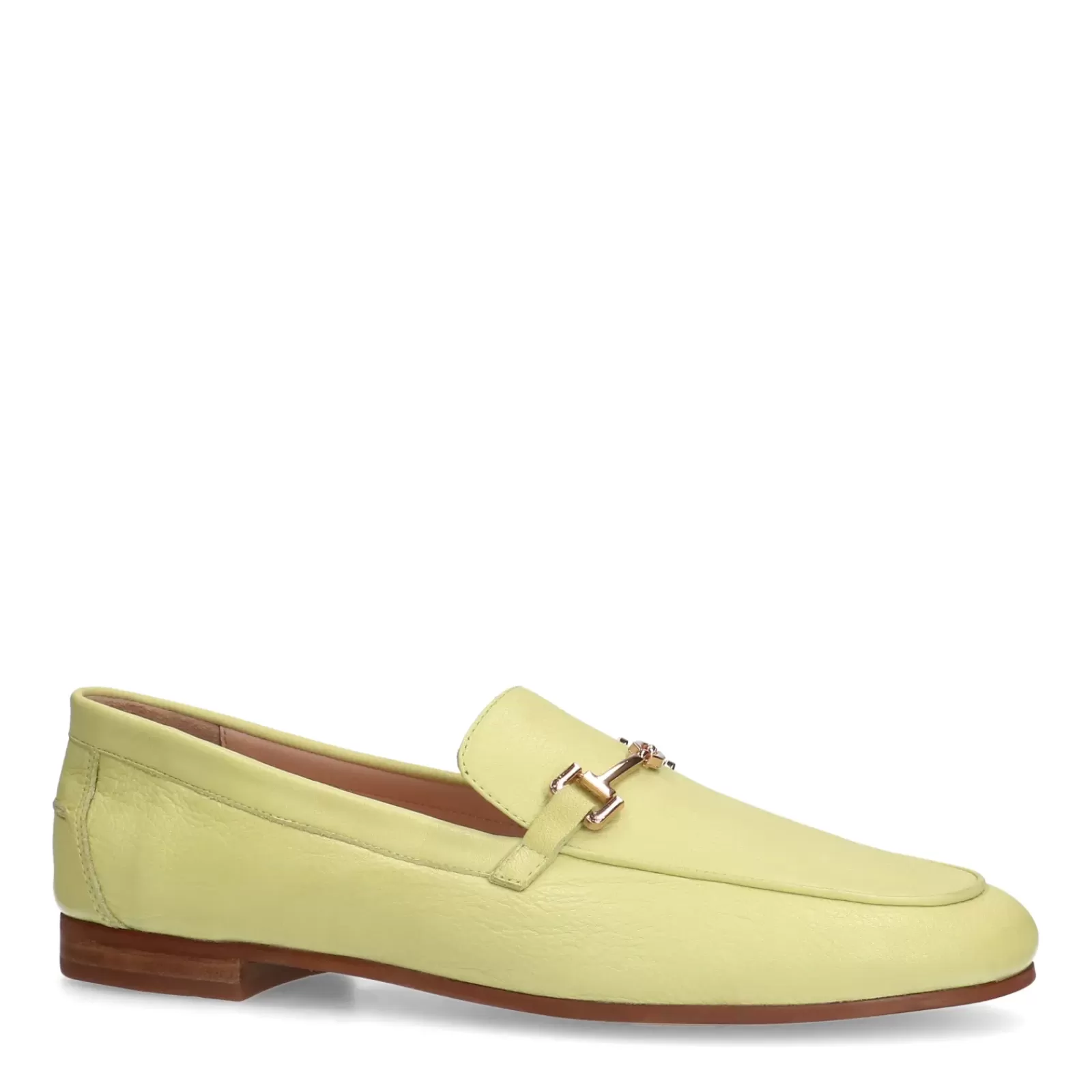 Femmes Sacha Mocassins<Mocassins En Cuir Avec Chaine - Jaune