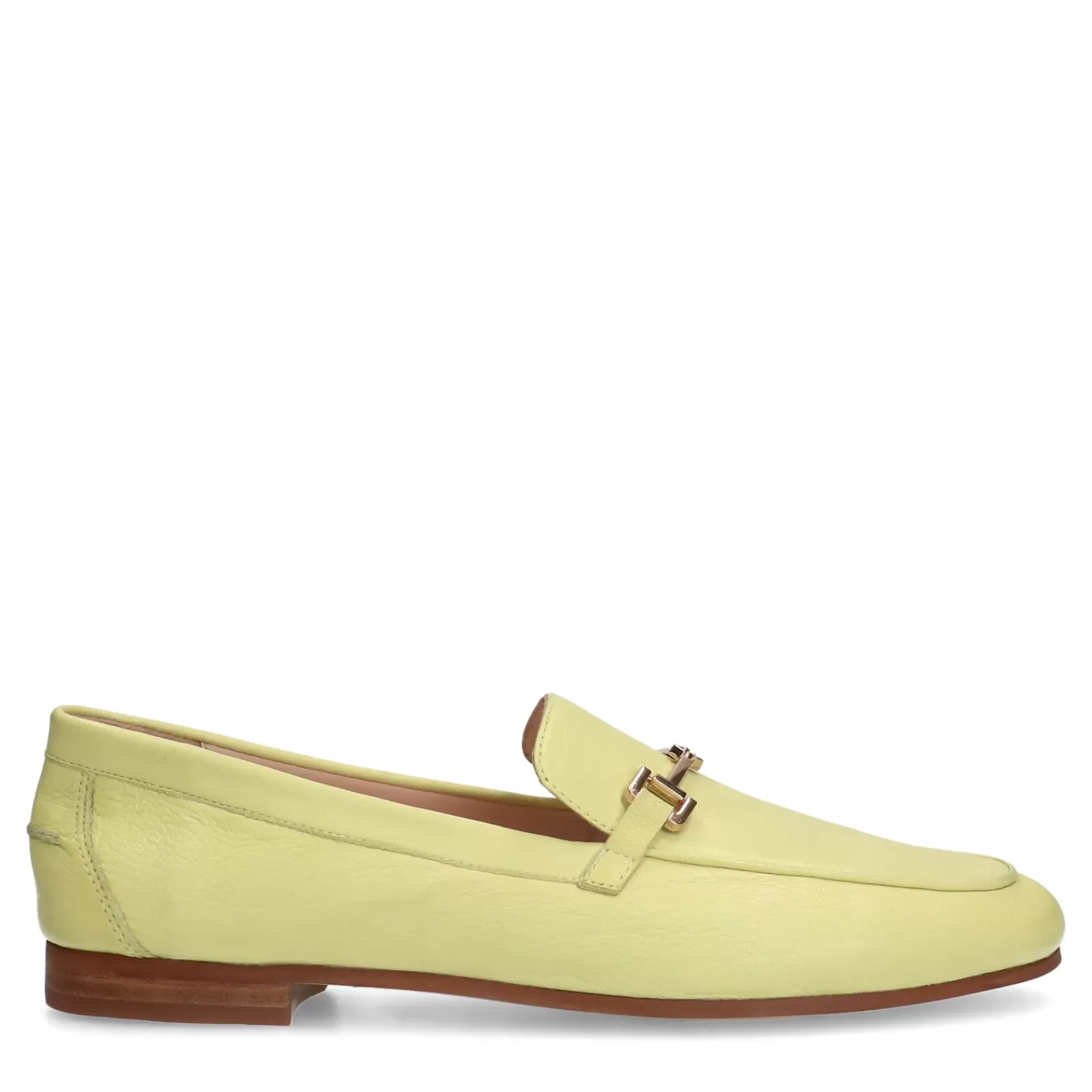 Femmes Sacha Mocassins<Mocassins En Cuir Avec Chaine - Jaune