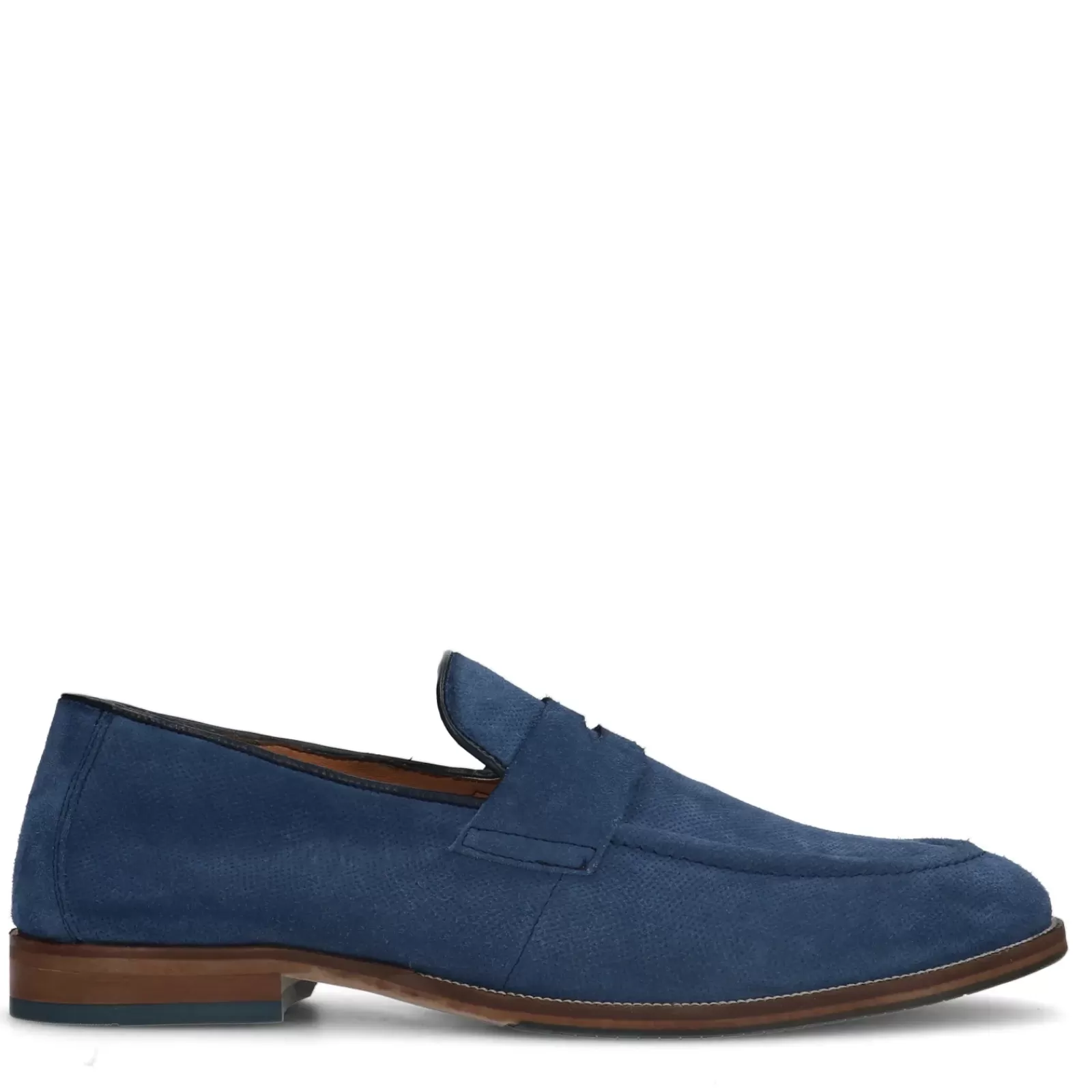 Hommes Sacha Mocassins<Mocassins En Daim - Bleu