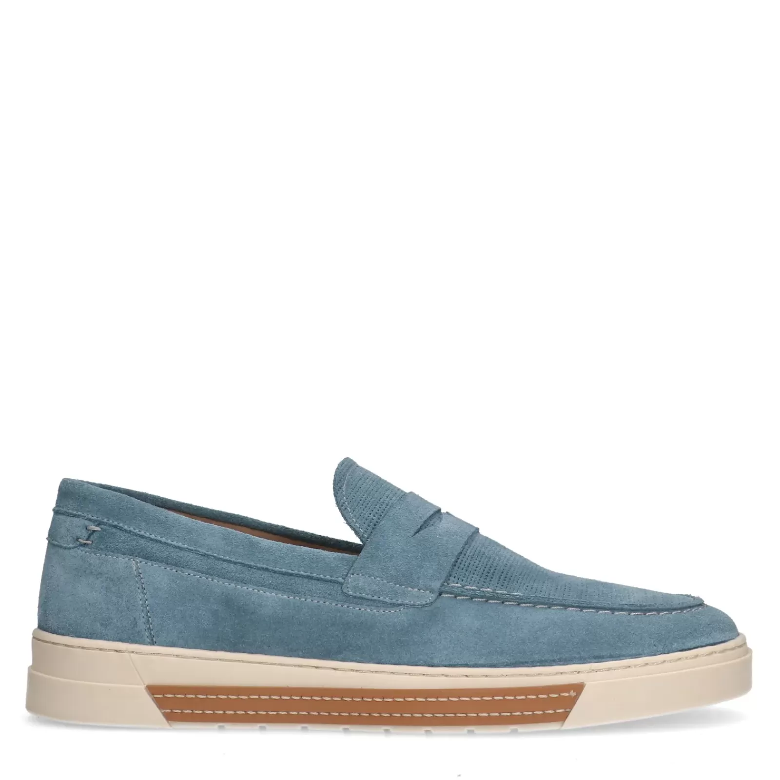 Hommes Sacha Mocassins<Mocassins En Daim - Bleu Clair