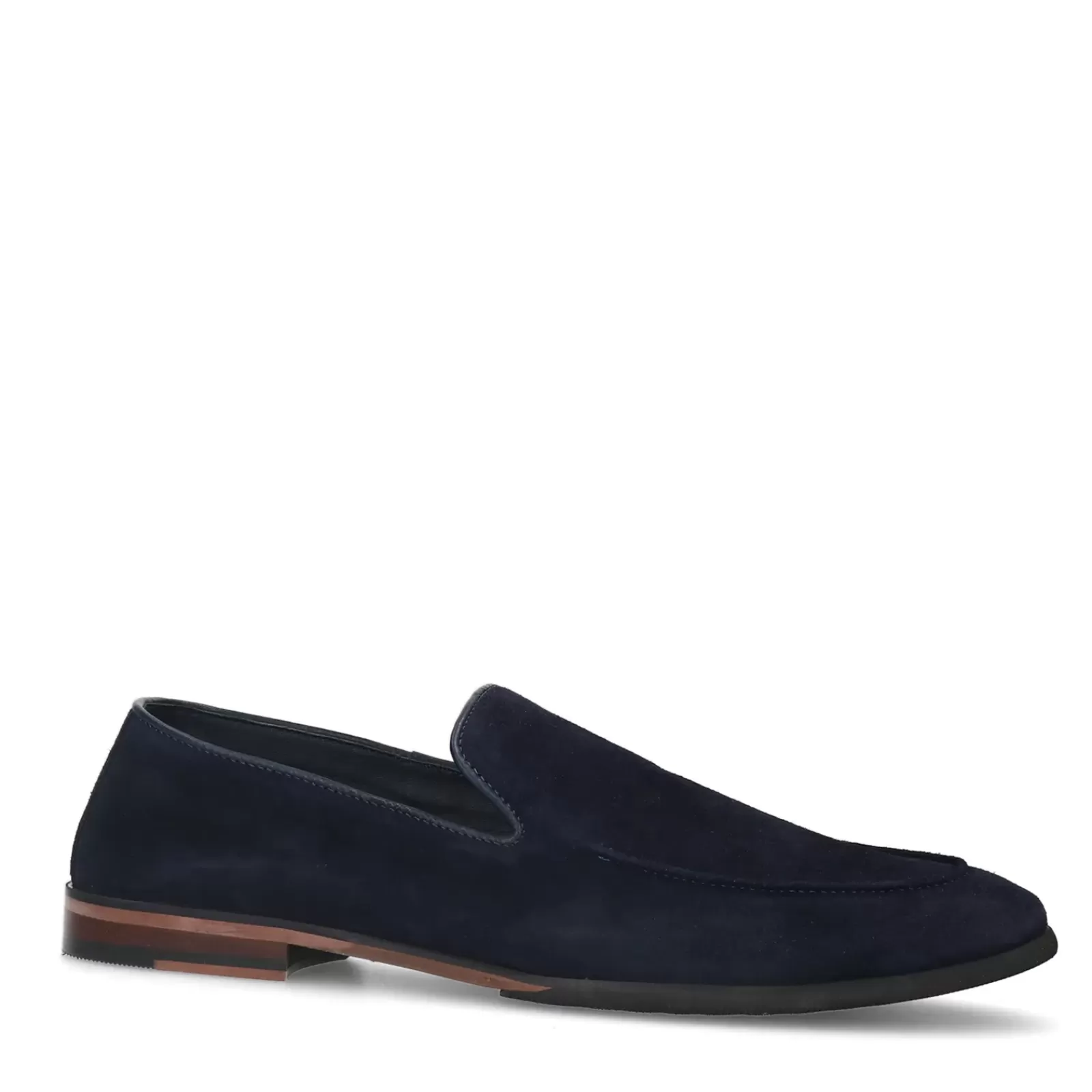 Hommes Sacha Mocassins<Mocassins En Daim - Bleu Fonce