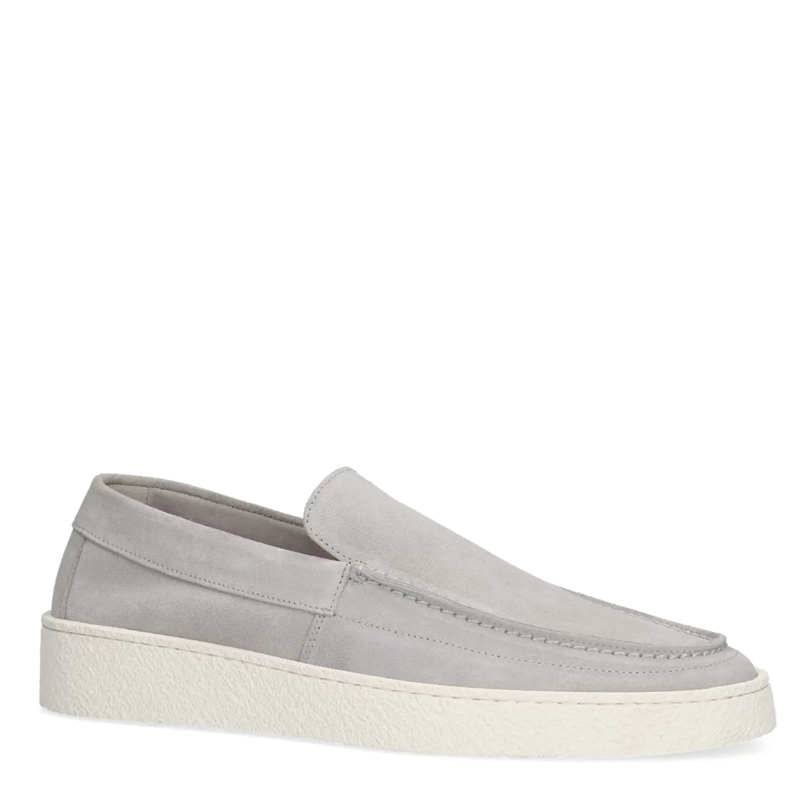 Hommes Sacha Mocassins<Mocassins En Daim - Gris Clair