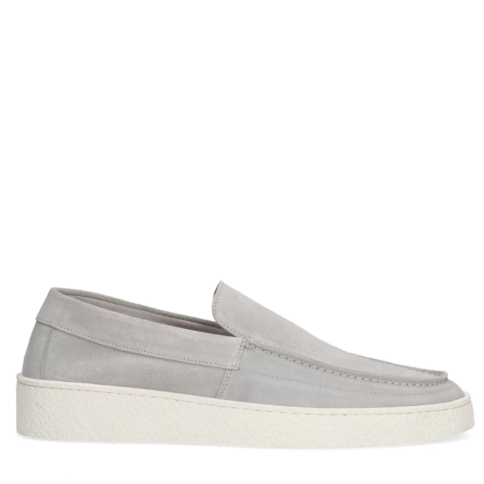 Hommes Sacha Mocassins<Mocassins En Daim - Gris Clair