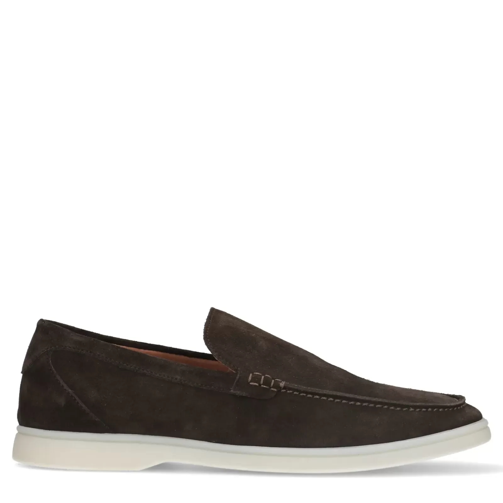 Hommes Sacha Mocassins<Mocassins En Daim - Marron Fonce