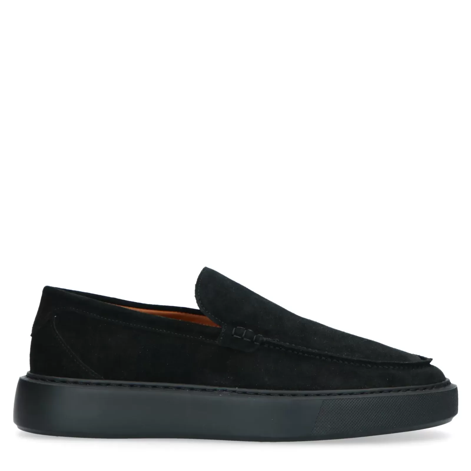 Hommes Sacha Mocassins<Mocassins En Daim - Noir