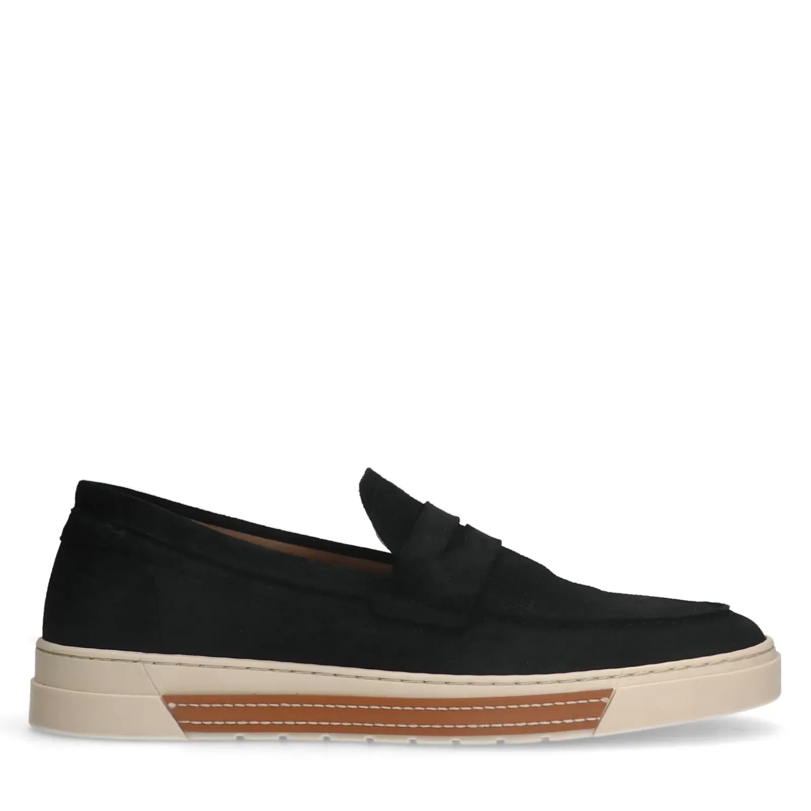 Hommes Sacha Mocassins<Mocassins En Daim - Noir