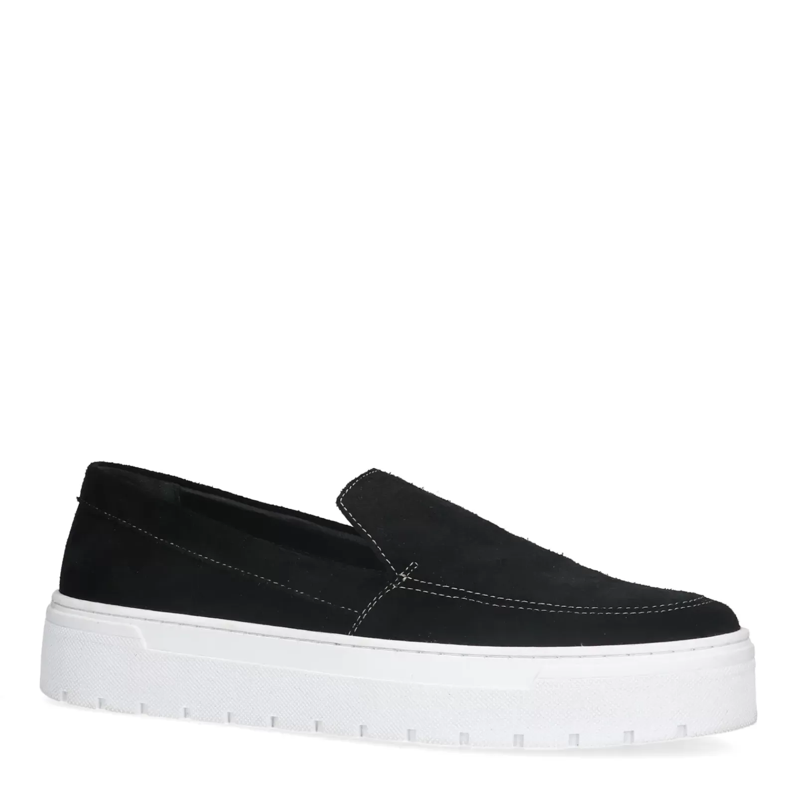 Hommes Sacha Mocassins<Mocassins En Daim - Noir