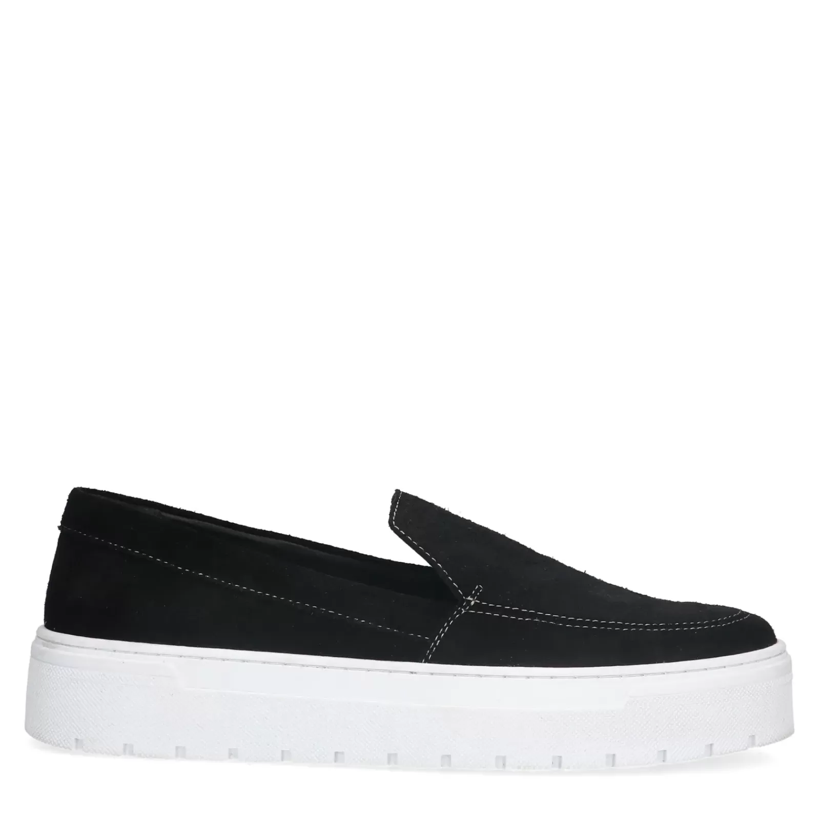 Hommes Sacha Mocassins<Mocassins En Daim - Noir