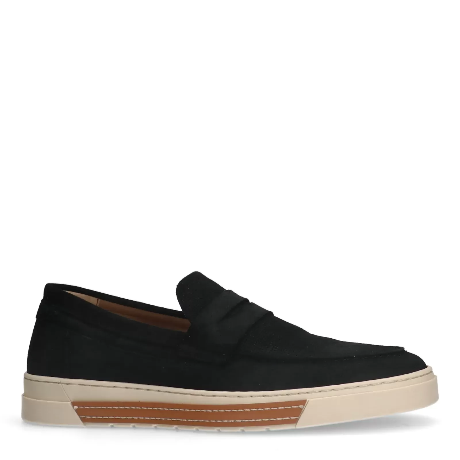 Hommes Sacha Mocassins<Mocassins En Daim - Noir