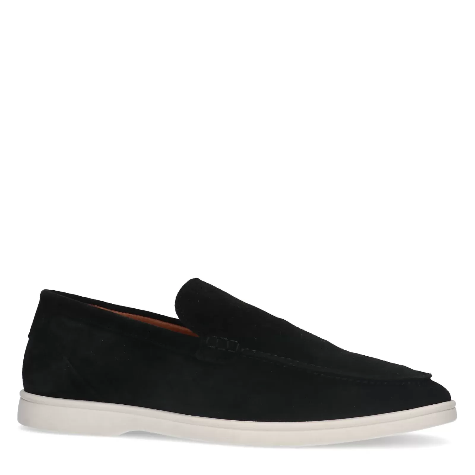 Hommes Sacha Mocassins<Mocassins En Daim - Noir