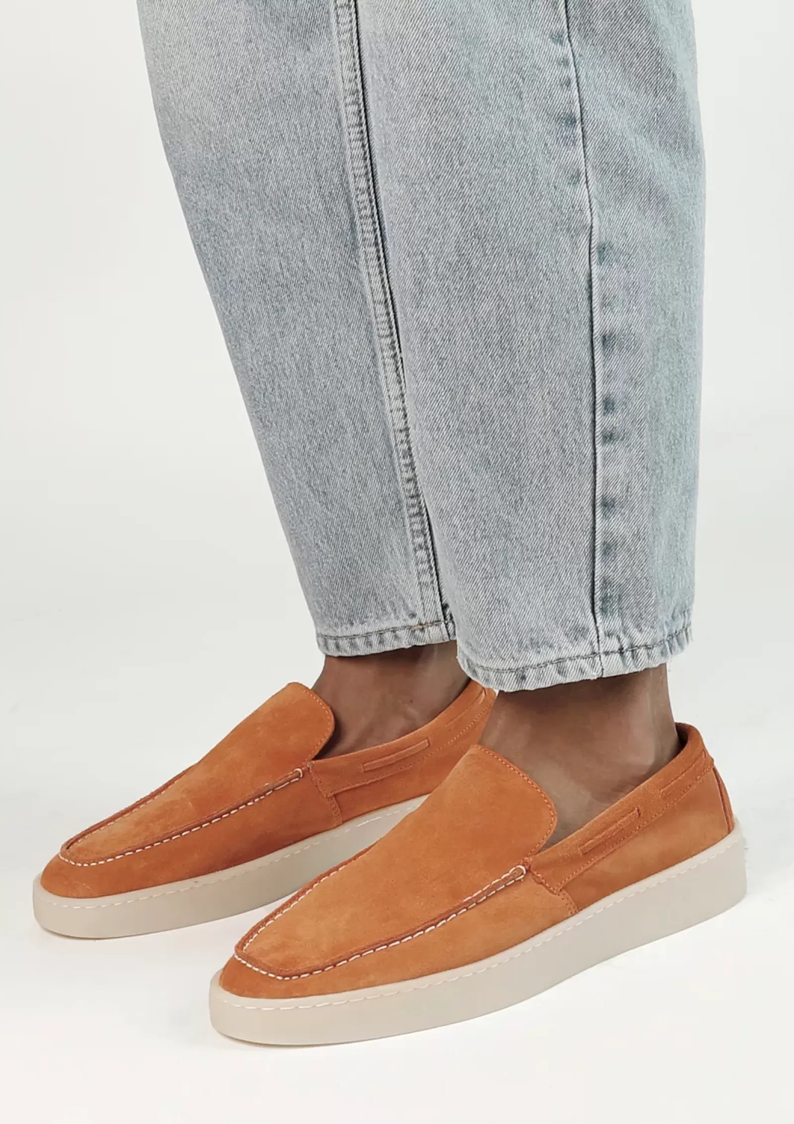 Hommes Sacha Mocassins<Mocassins En Daim - Orange