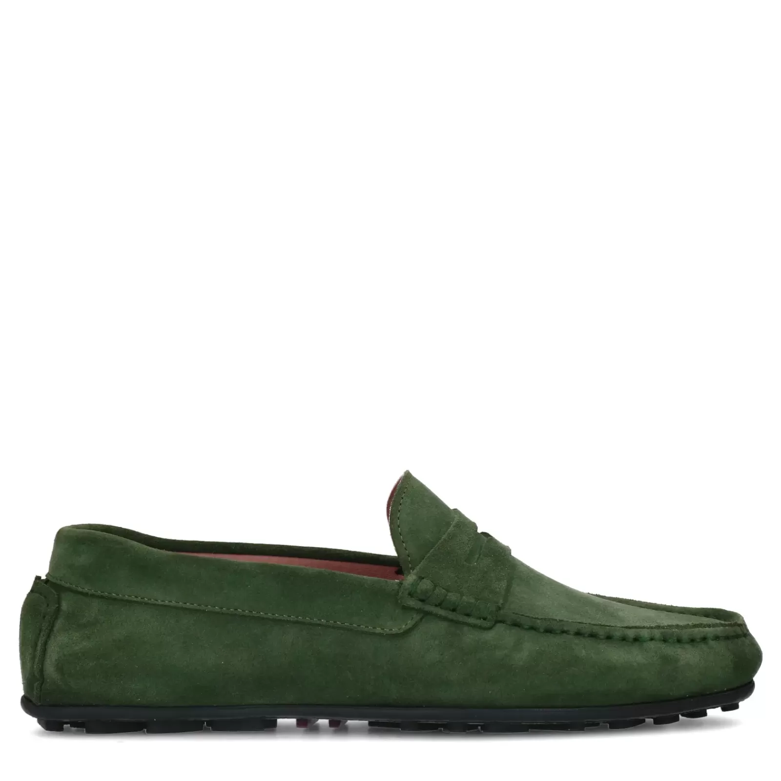 Hommes Sacha Mocassins<Mocassins En Daim - Vert Fonce