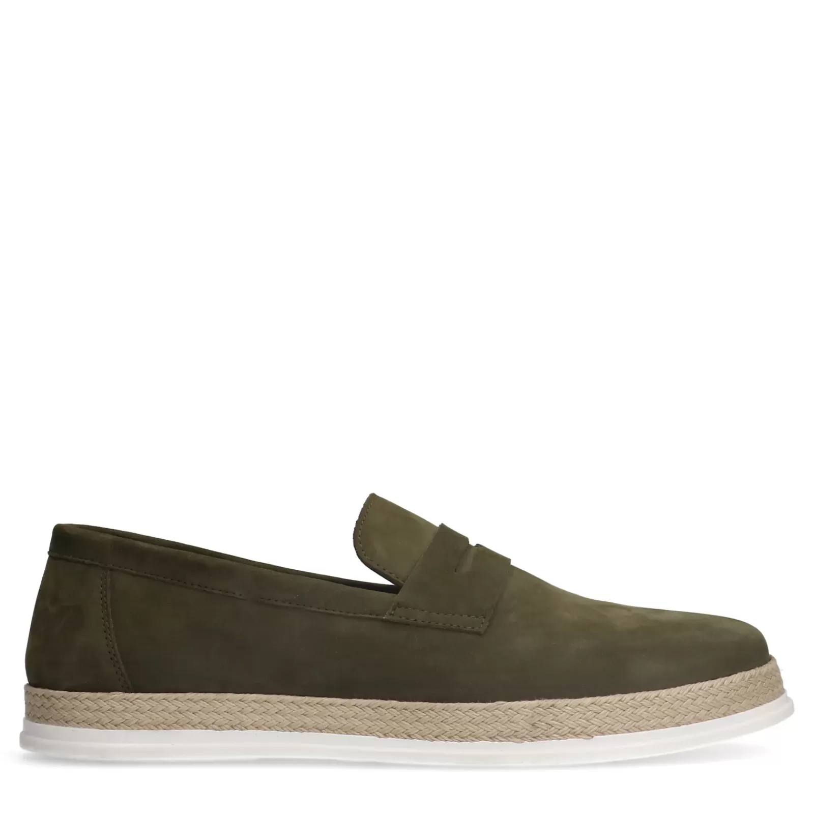 Hommes Sacha Mocassins<Mocassins En Nubuck - Vert Olive