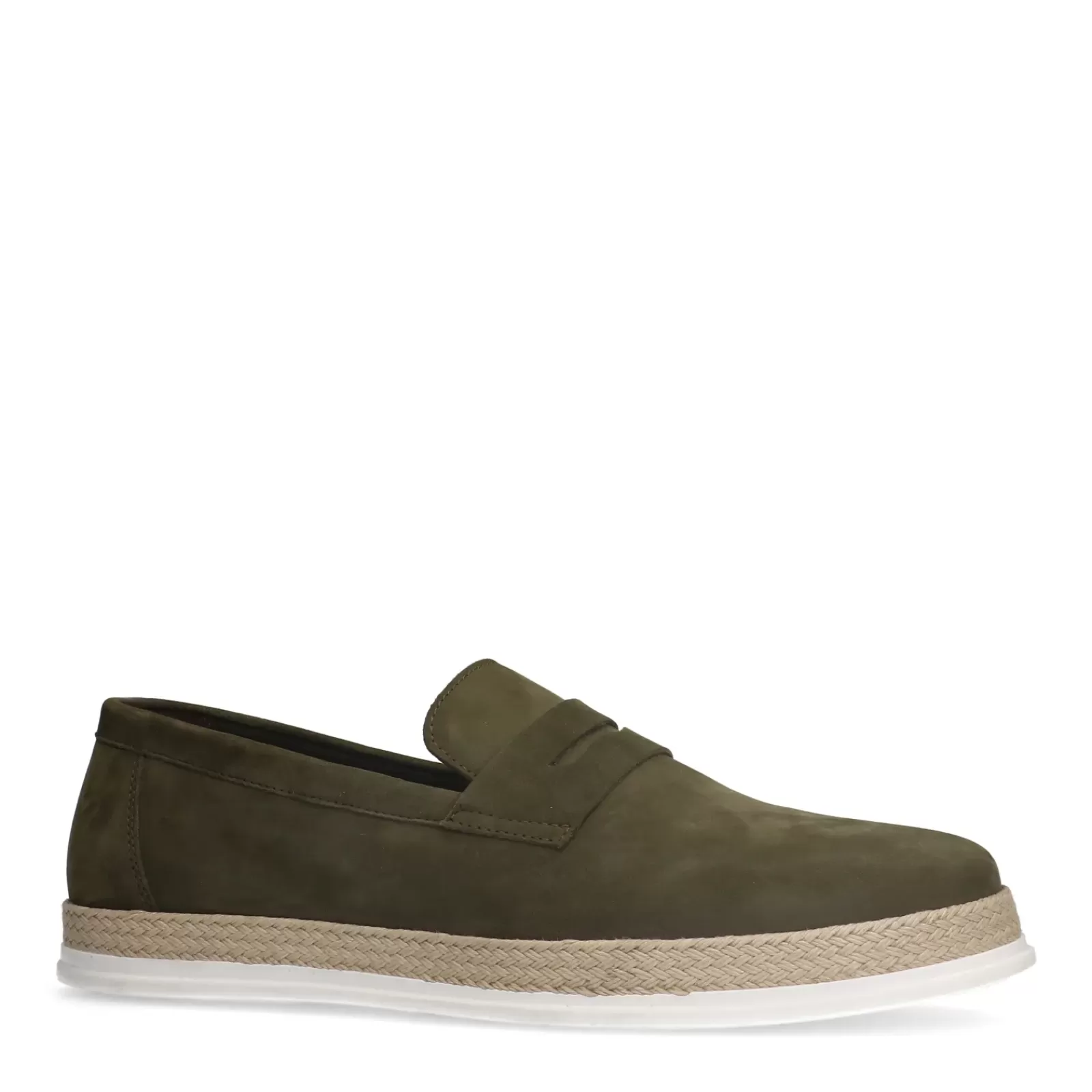 Hommes Sacha Mocassins<Mocassins En Nubuck - Vert Olive