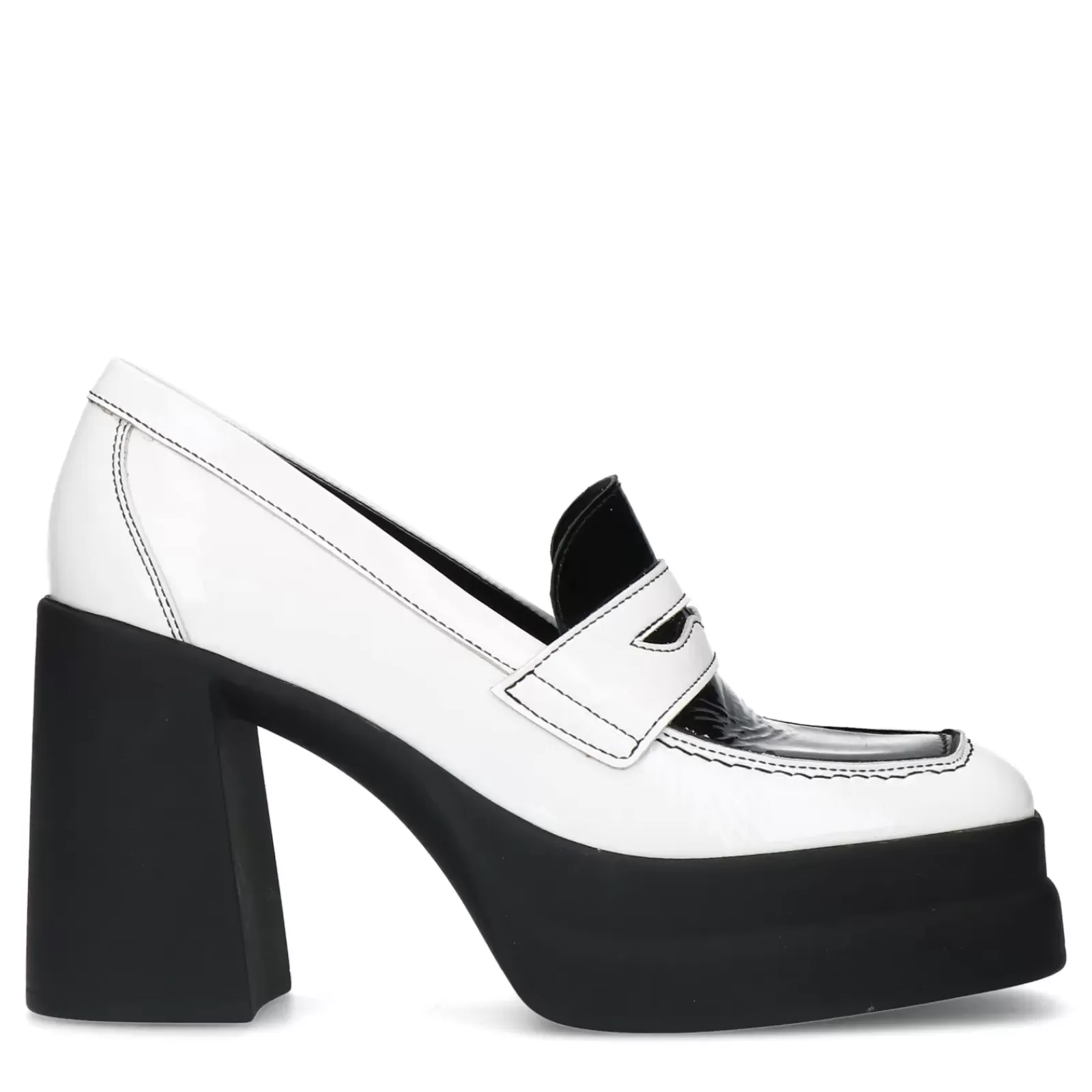 Femmes Sacha Mocassins<Mocassins Escarpins A Plateau - Blanc