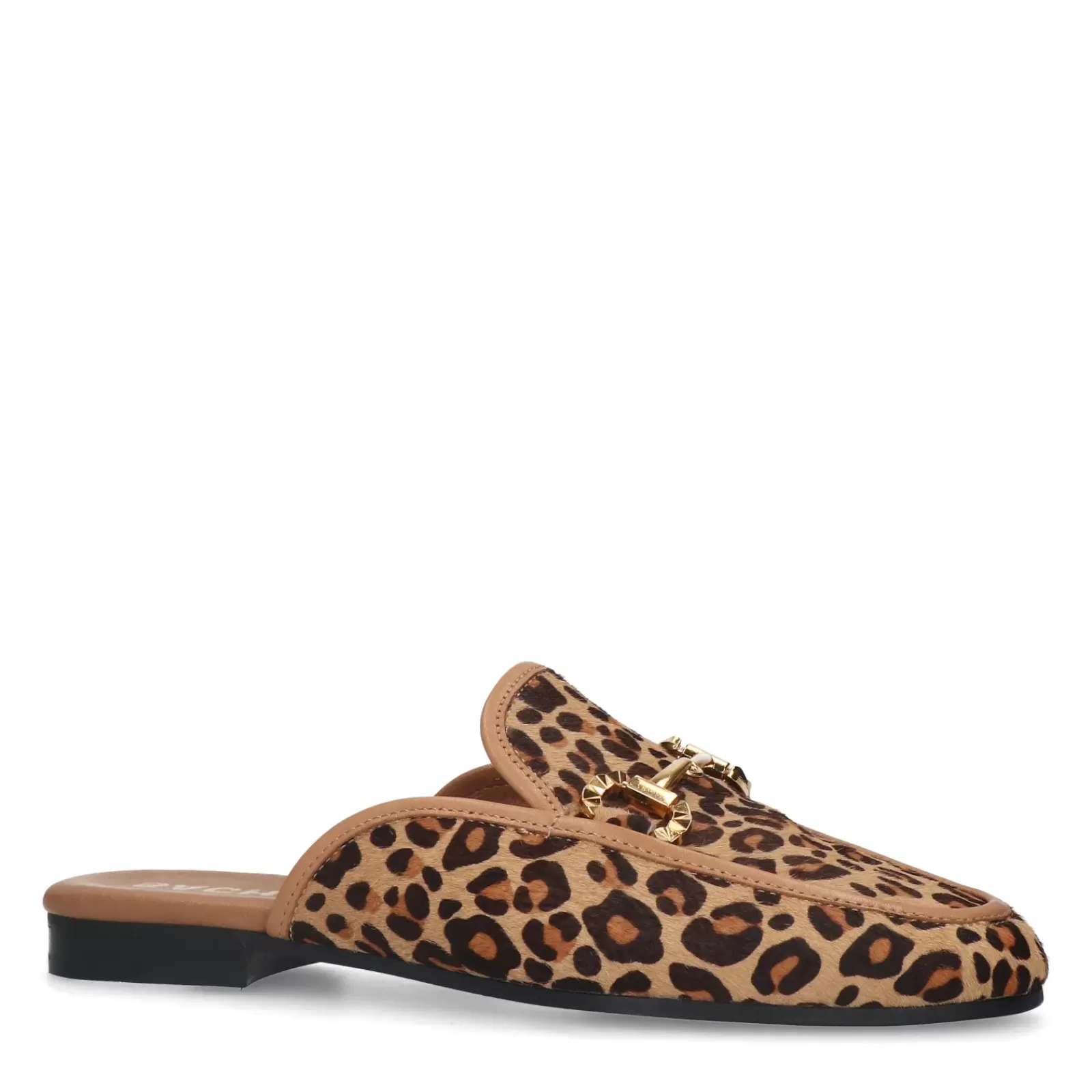 Femmes Sacha Mocassins<Mocassins Slip-On Leopard Avec Chaine