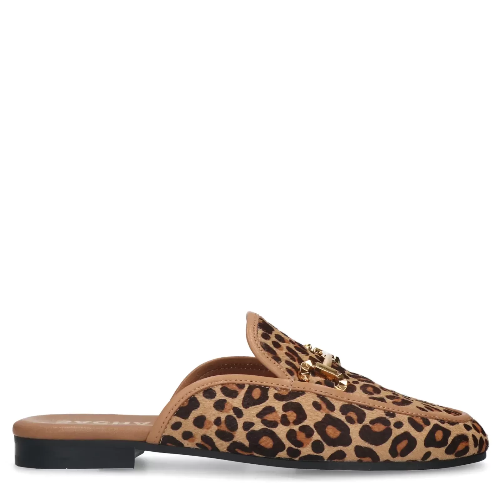 Femmes Sacha Mocassins<Mocassins Slip-On Leopard Avec Chaine