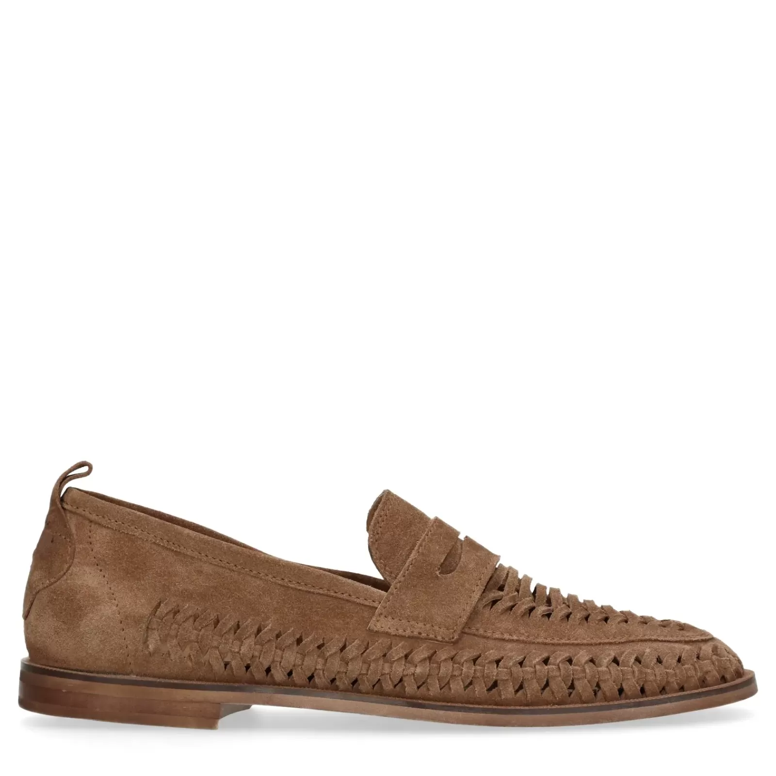 Hommes Sacha Mocassins<Mocassins Tresses En Daim - Marron