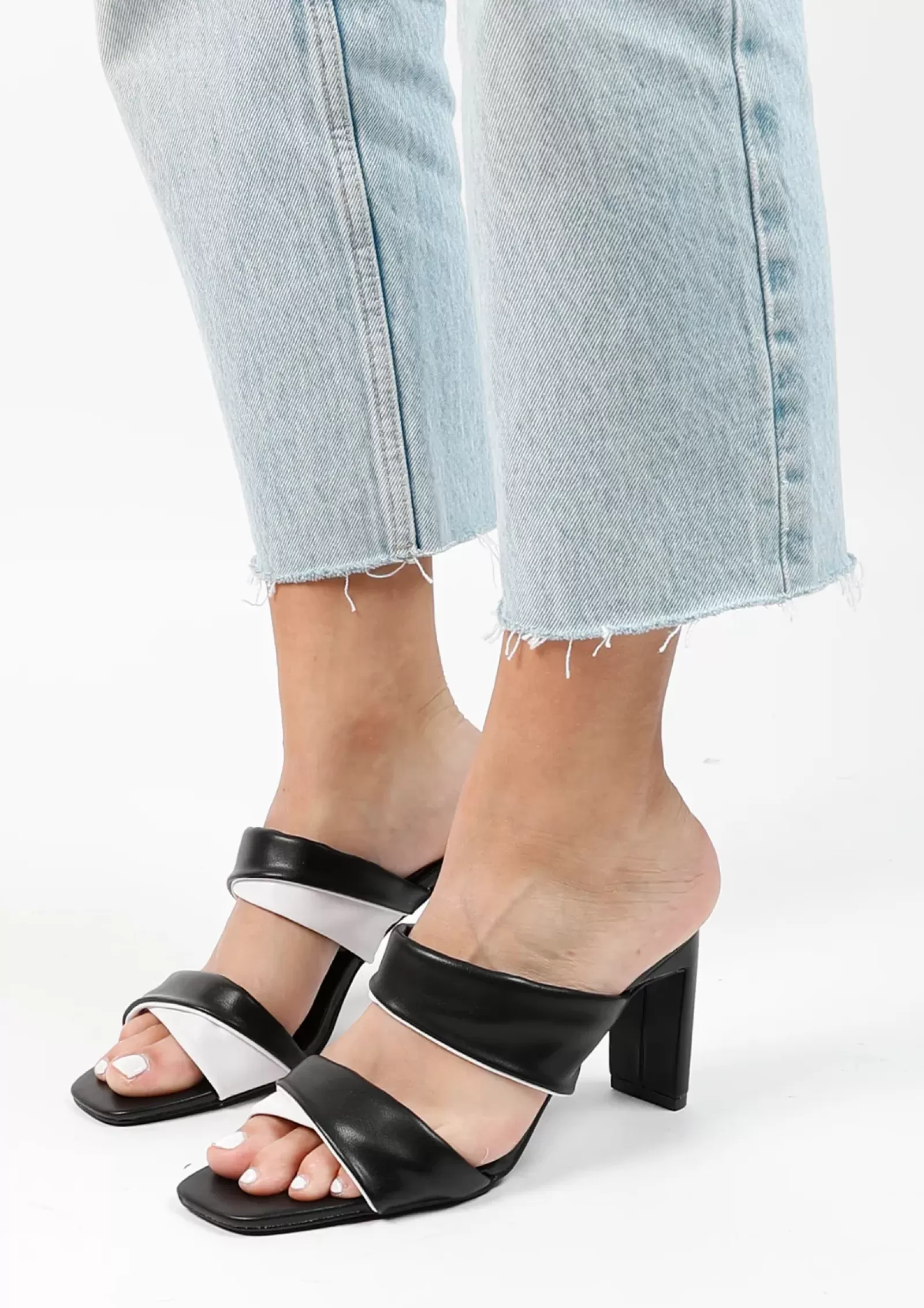 Femmes Sacha Sandales<Mules Avec Details - Noir