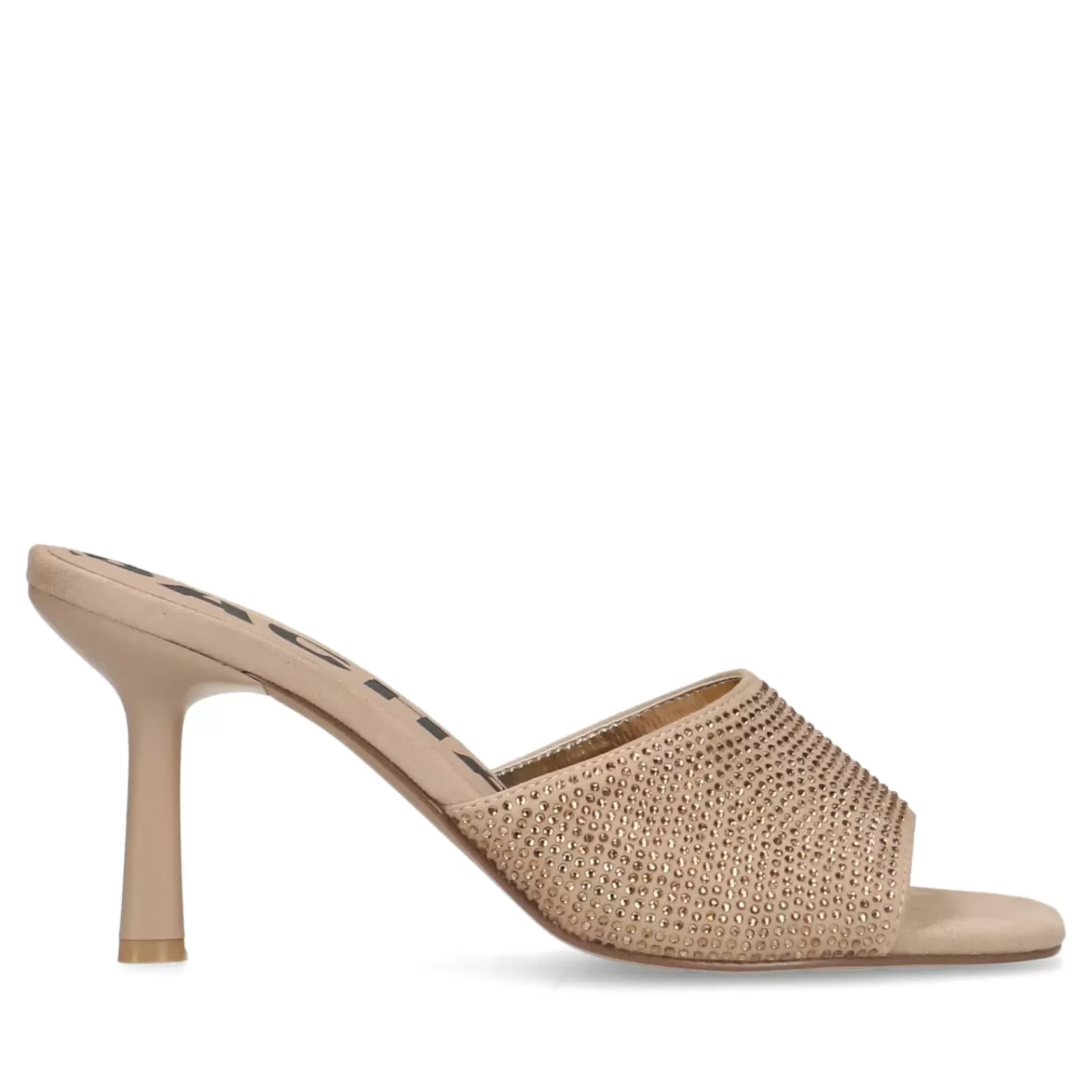 Femmes Sacha Sandales<Mules Avec Strass - Beige