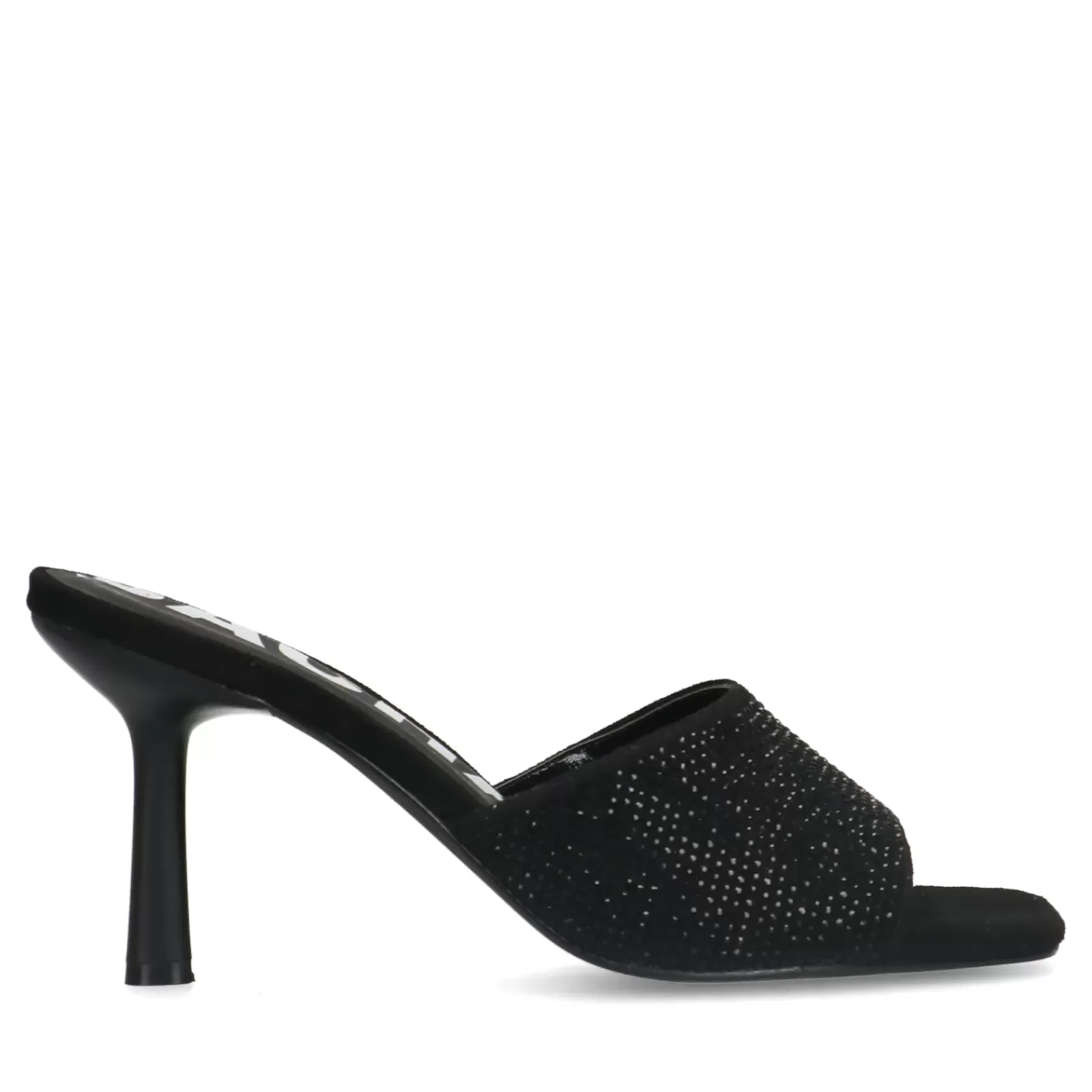 Femmes Sacha Sandales<Mules Avec Strass - Noir