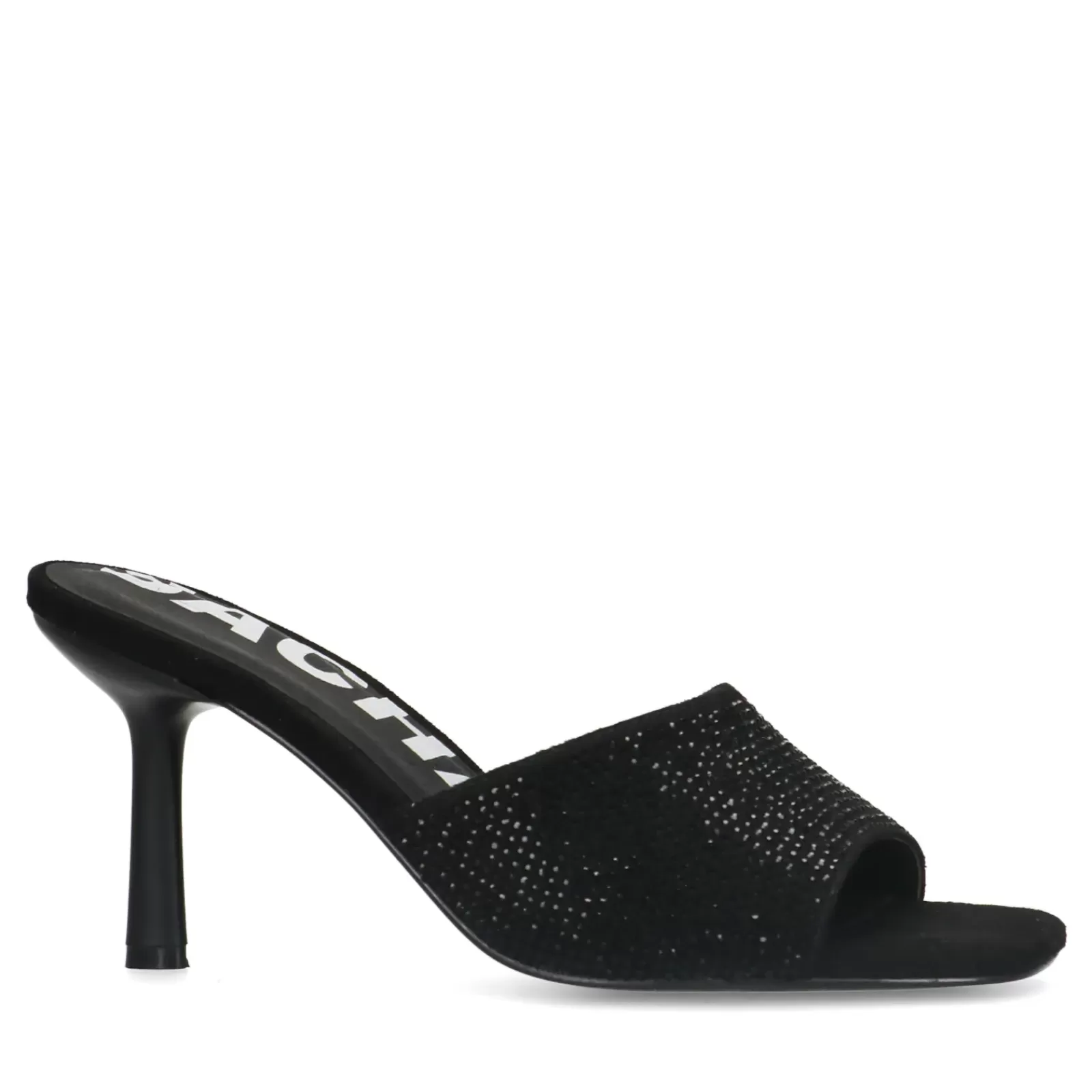 Femmes Sacha Sandales<Mules Avec Strass - Noir