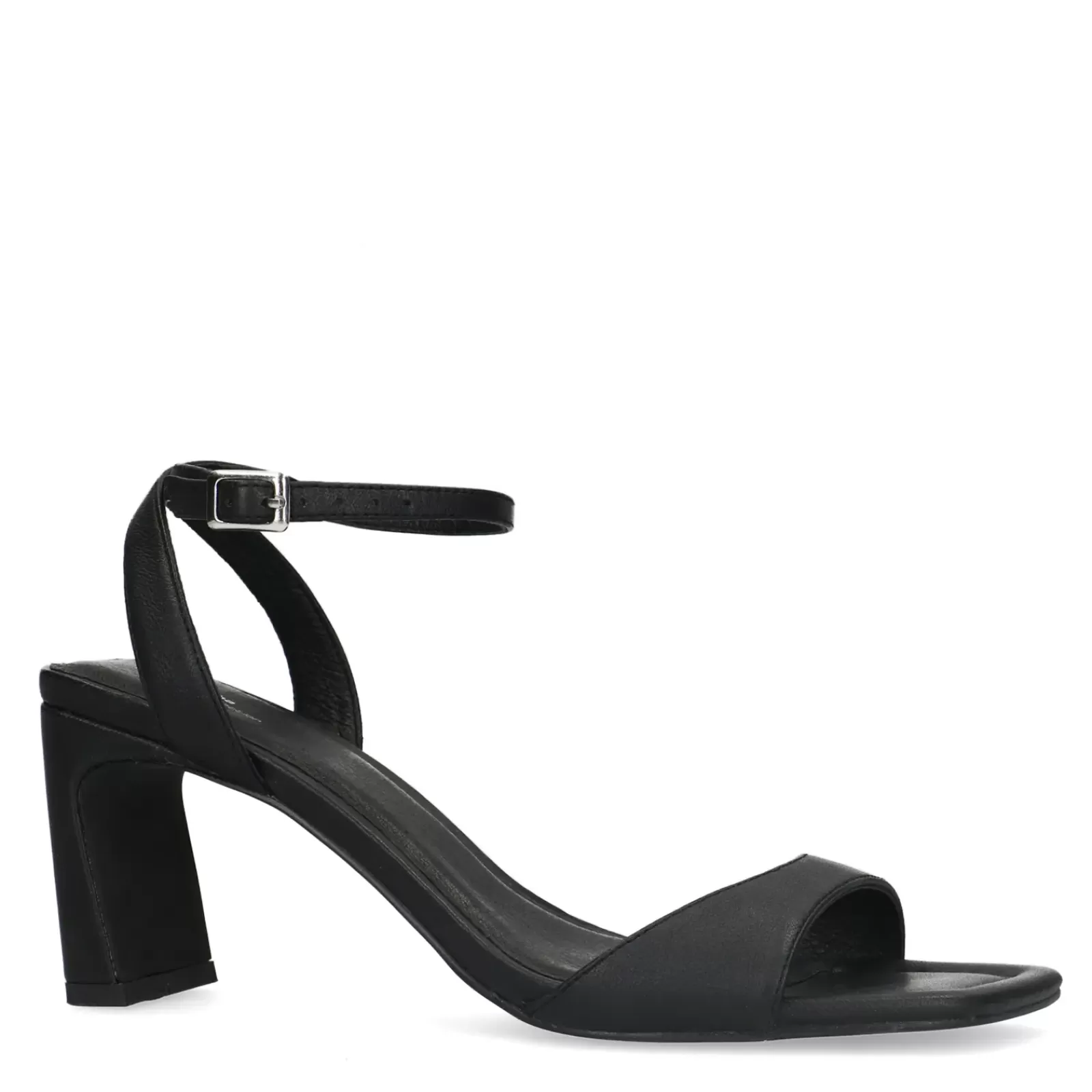 Femmes Sacha Sandales<Mules En Cuir A Talon Droit - Noir