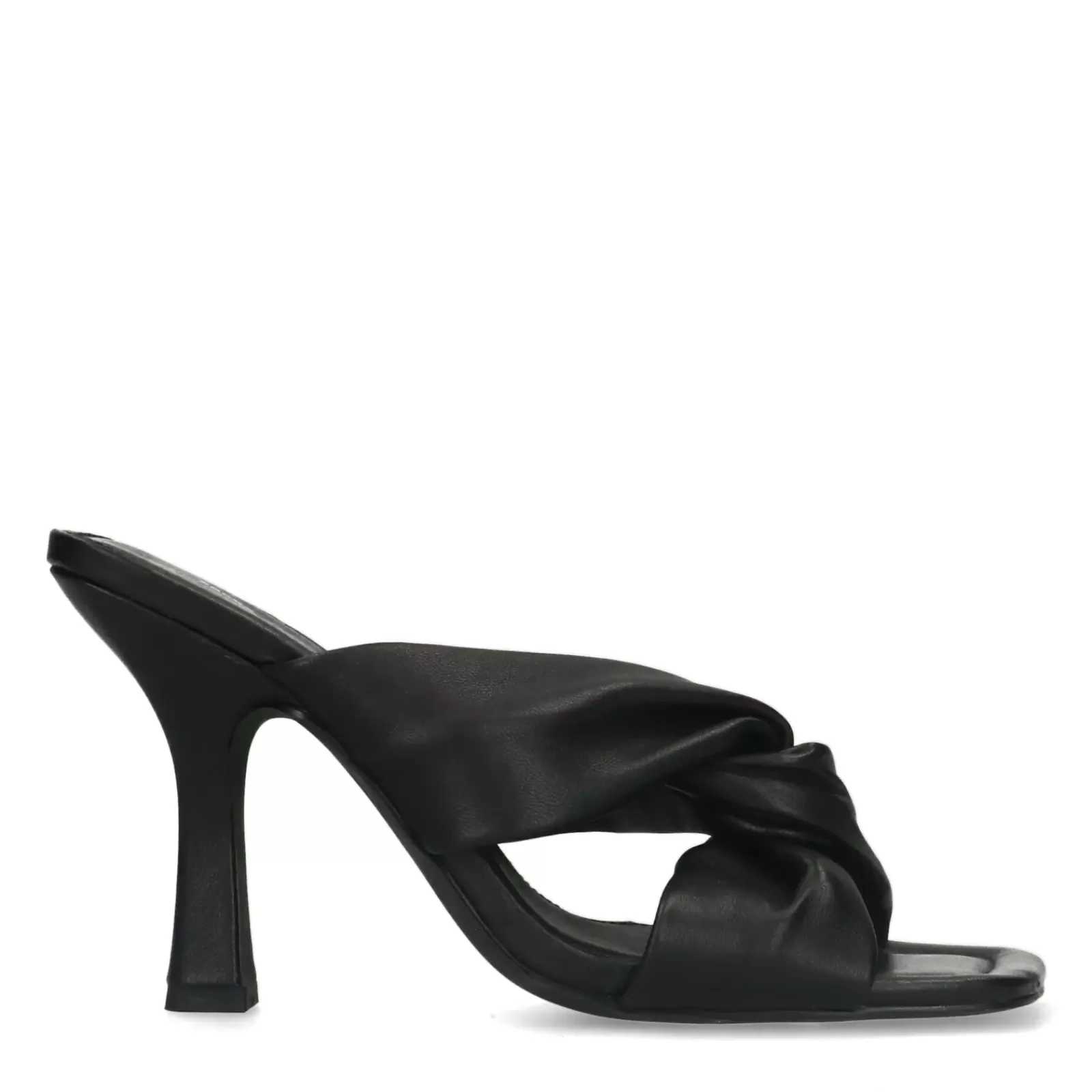 Femmes Sacha Sandales<Mules Nouees En Cuir - Noir