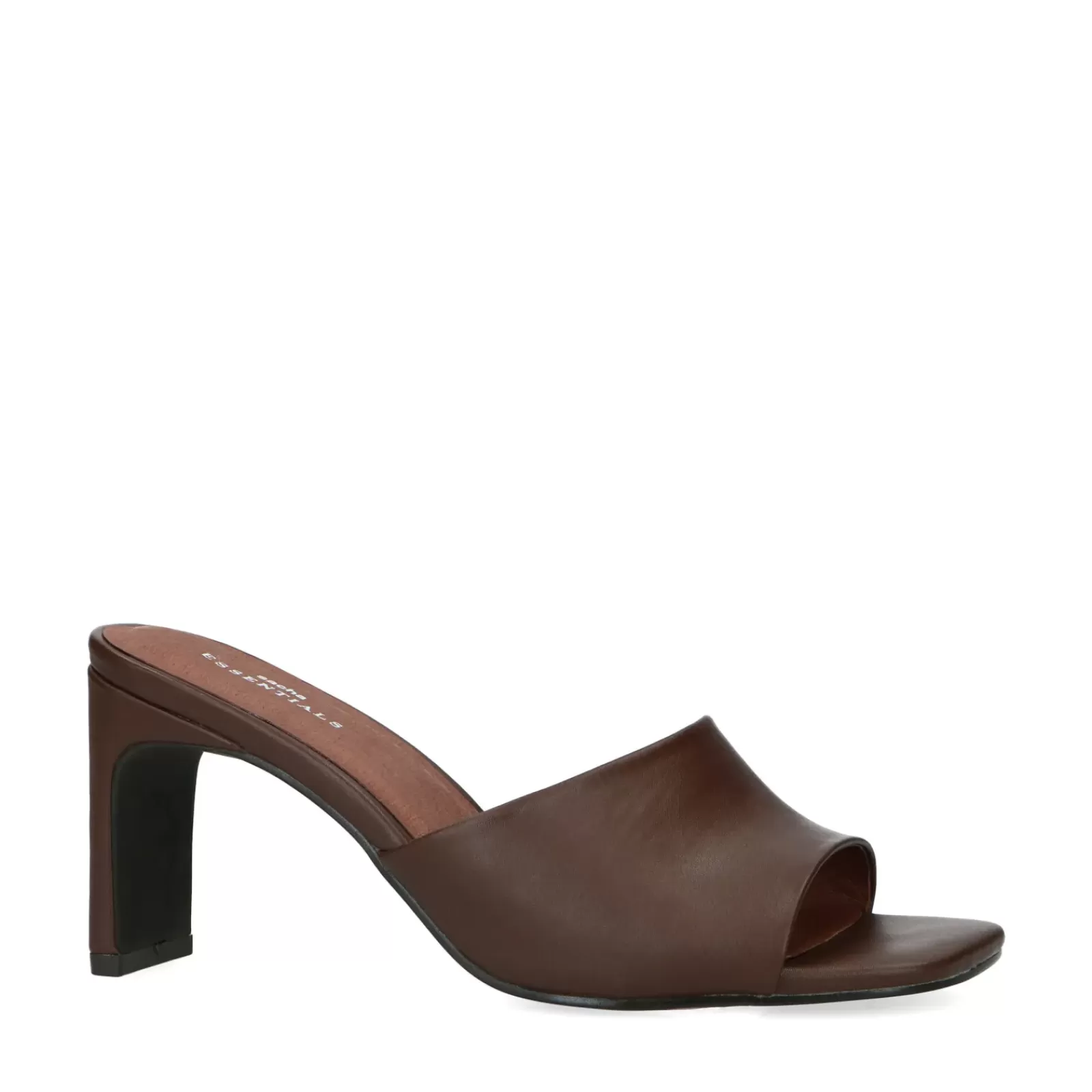 Femmes Sacha Sandales<Mules Synthetique A Talon - Marron Fonce