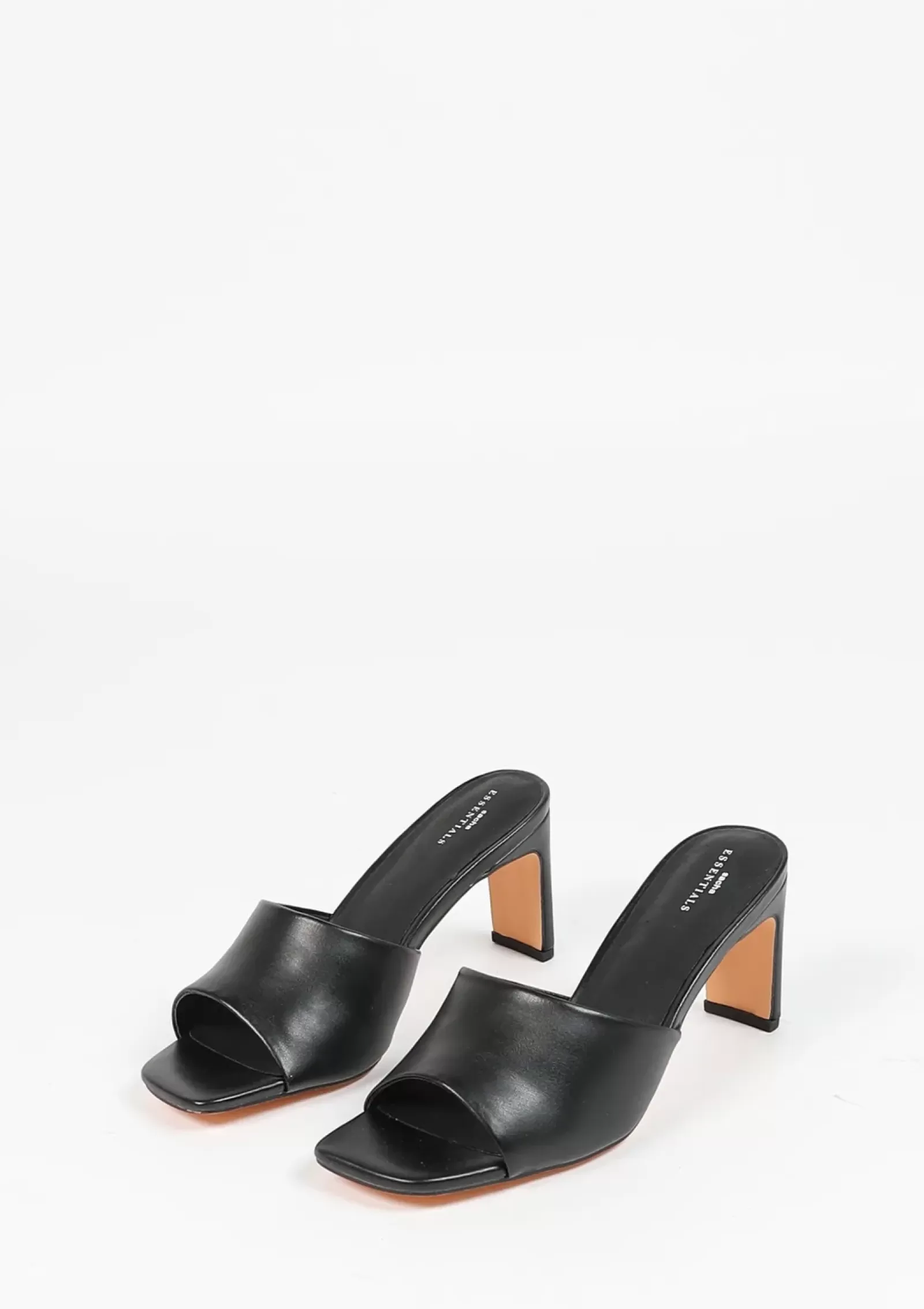 Femmes Sacha Sandales<Mules Synthetique A Talon - Noir