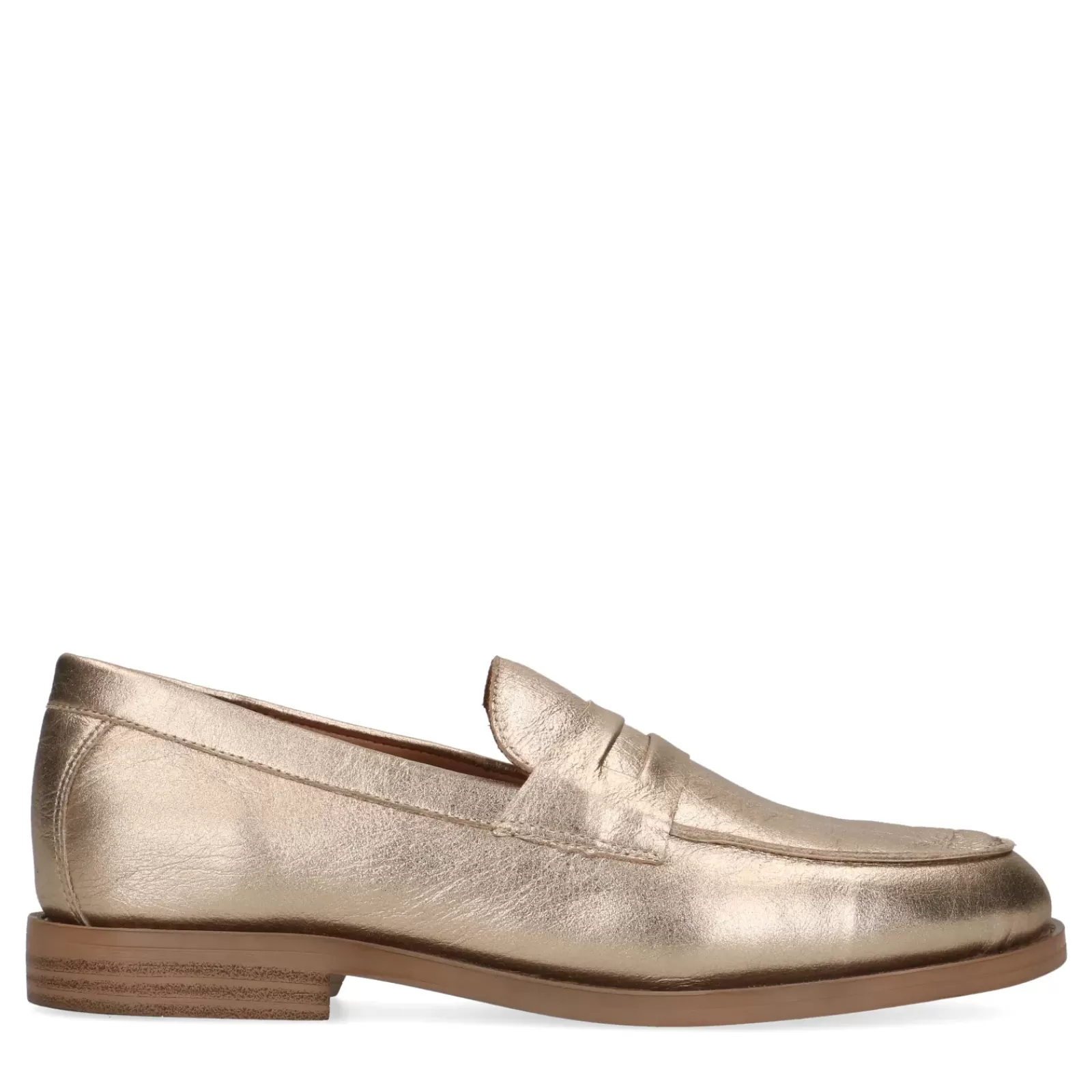 Femmes Sacha Mocassins<Penny Loafers En Cuir - Dore