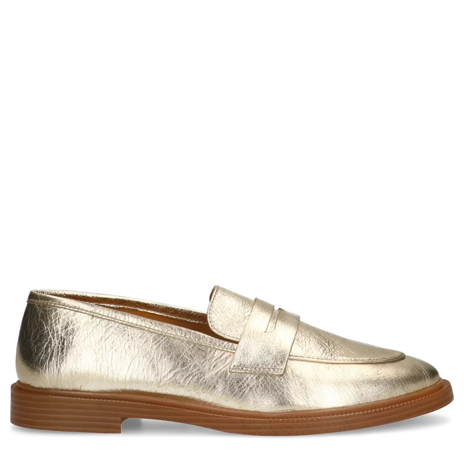 Femmes Sacha Mocassins<Penny Loafers En Cuir - Dore