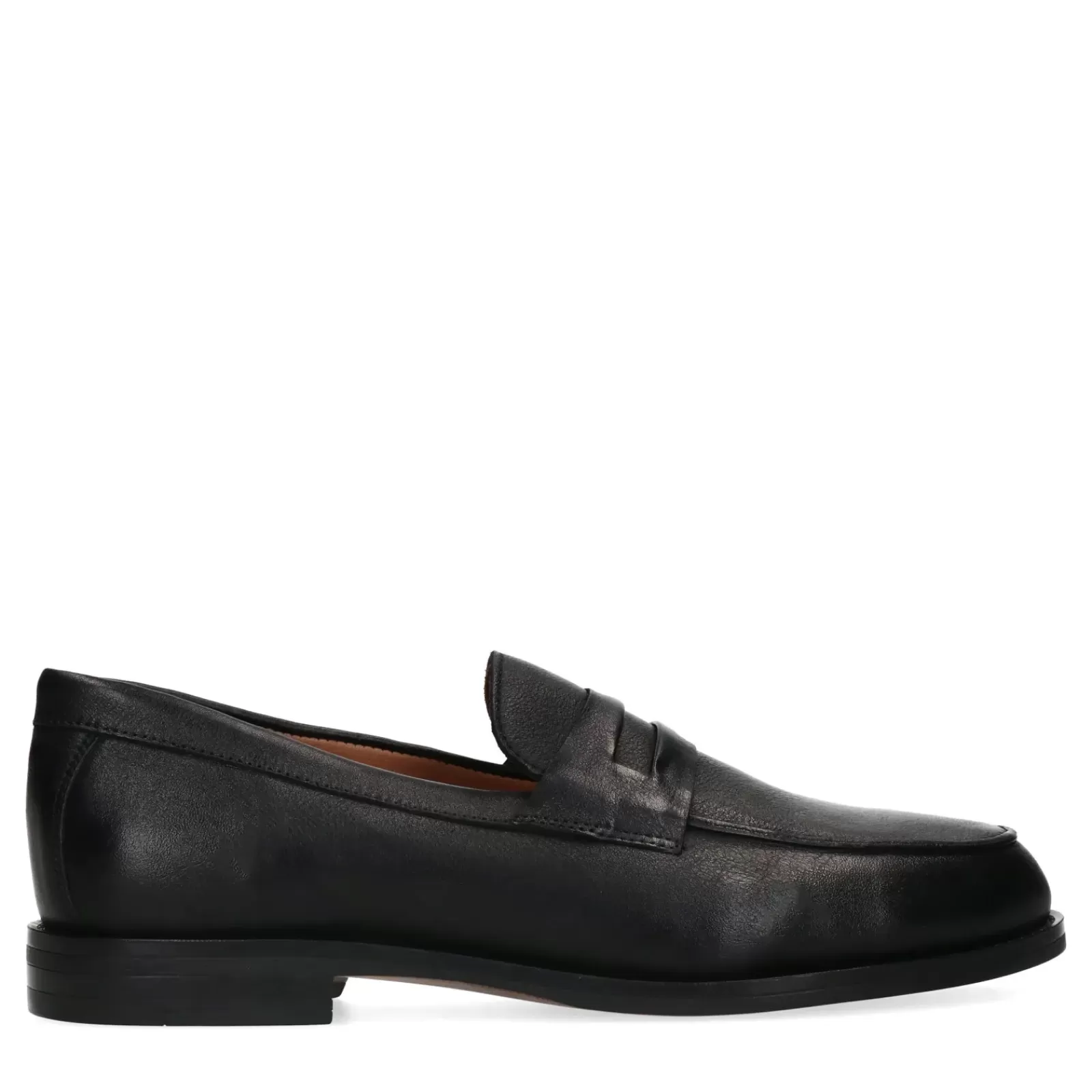 Femmes Sacha Mocassins<Penny Loafers En Cuir - Noir