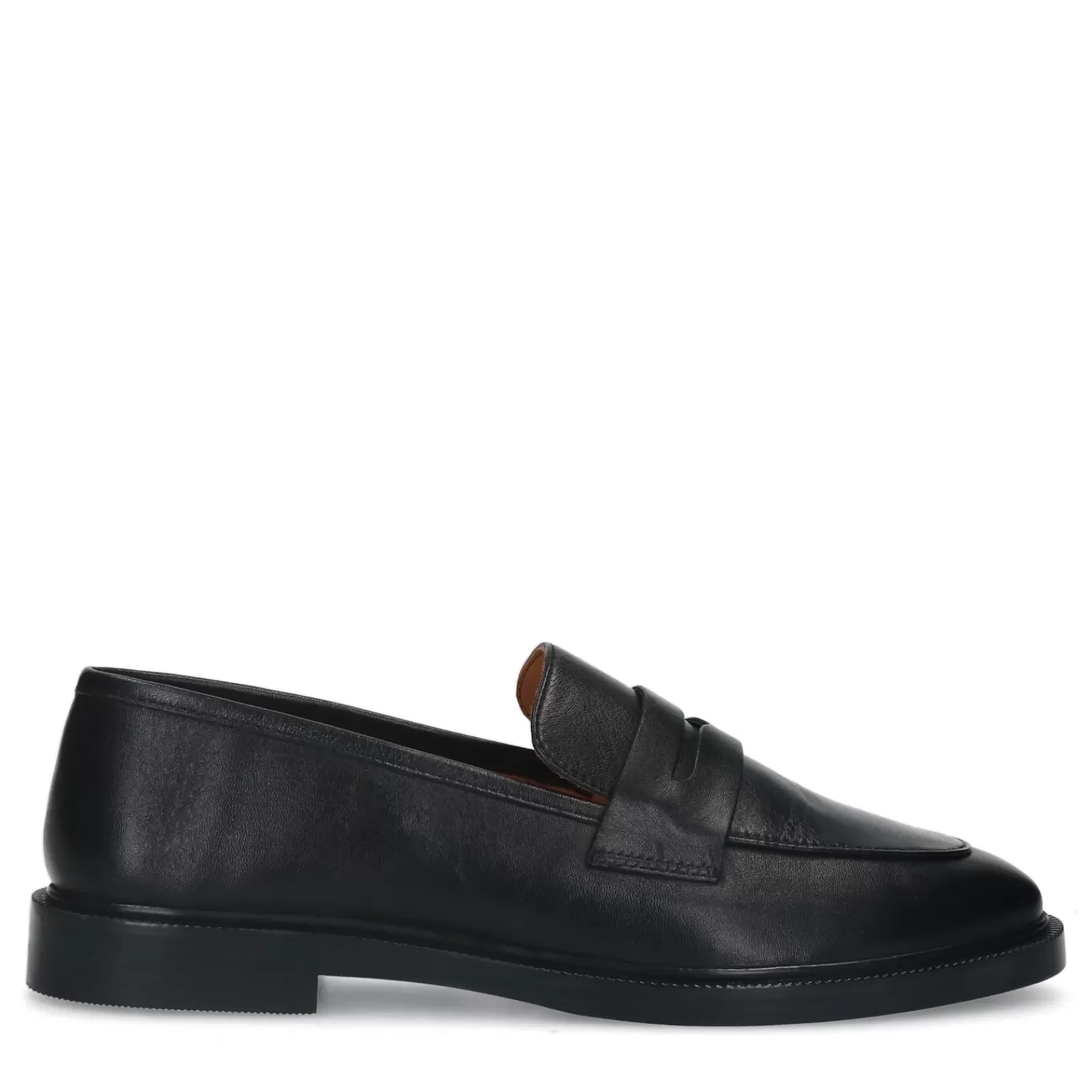 Femmes Sacha Mocassins<Penny Loafers En Cuir - Noir