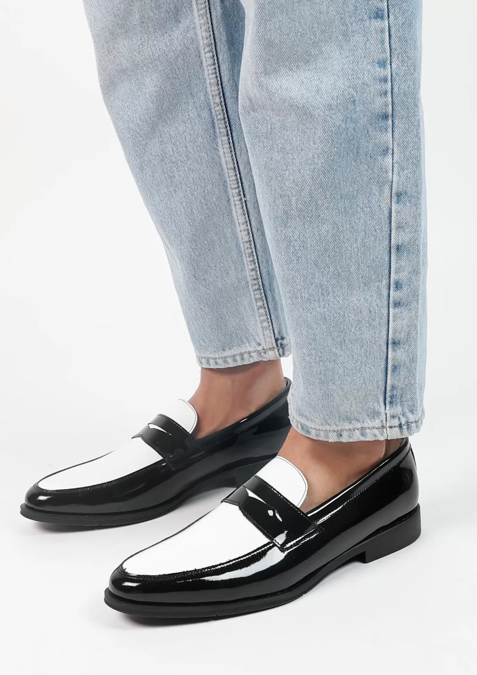 Hommes Sacha Mocassins<Penny Loafers En Cuir - Noir