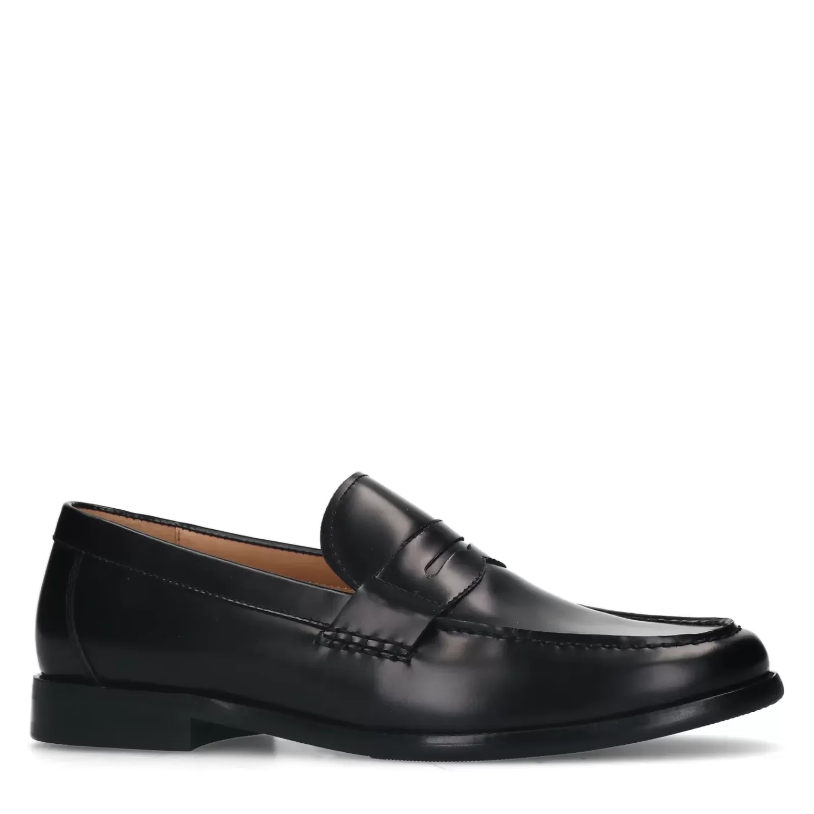 Hommes Sacha Mocassins<Penny Loafers En Cuir - Noir