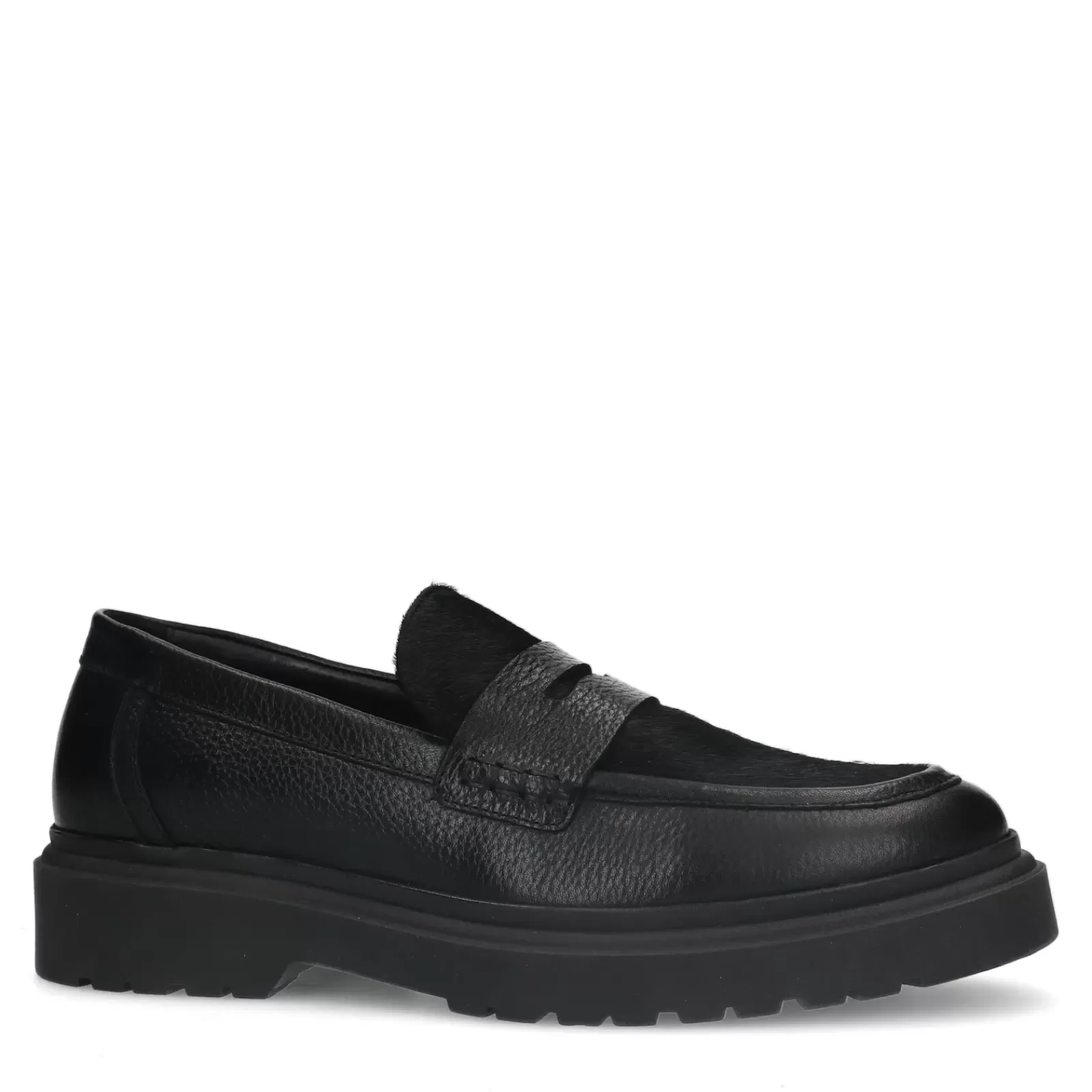 Hommes Sacha Mocassins<Penny Loafers En Cuir - Noir