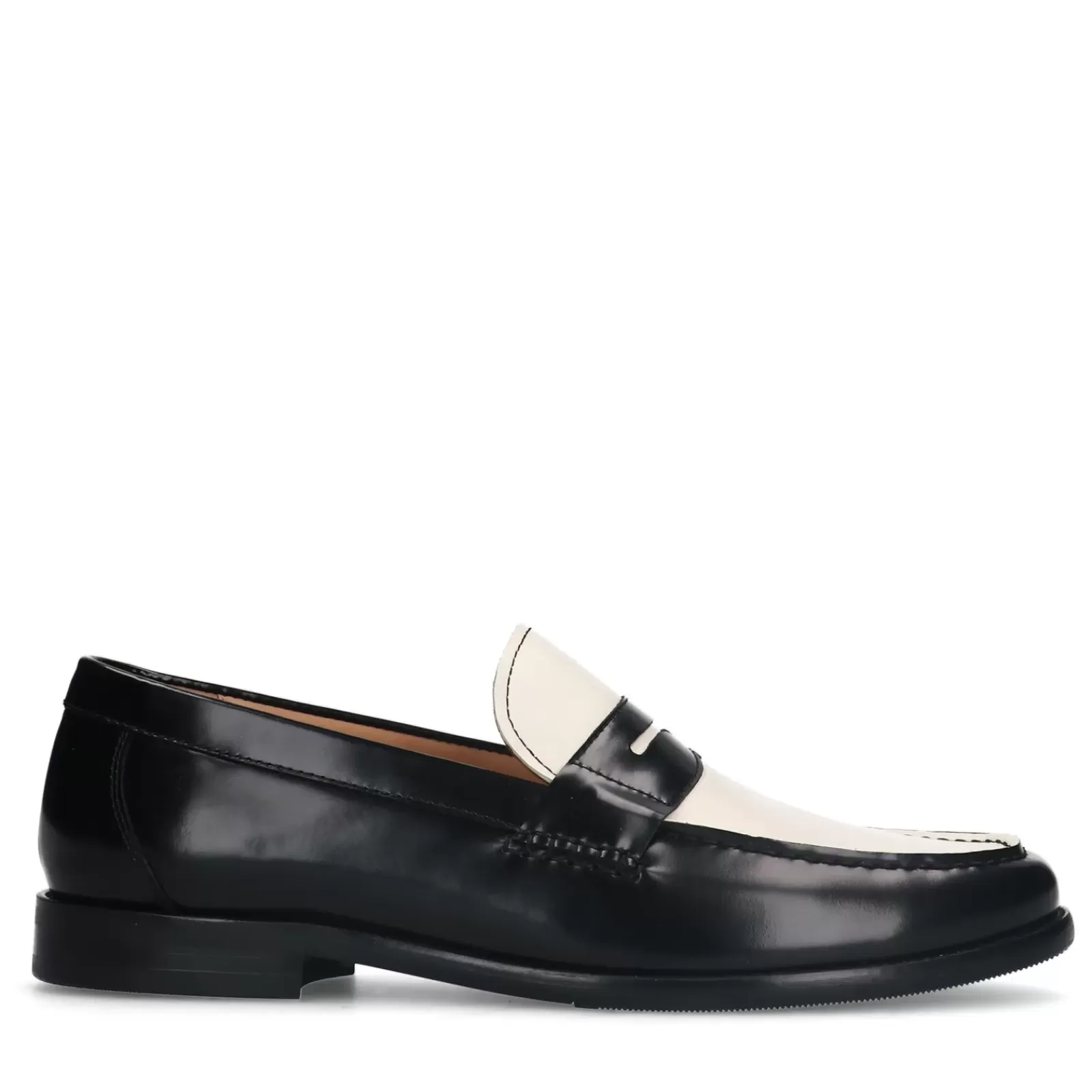 Hommes Sacha Mocassins<Penny Loafers En Cuir - Noir