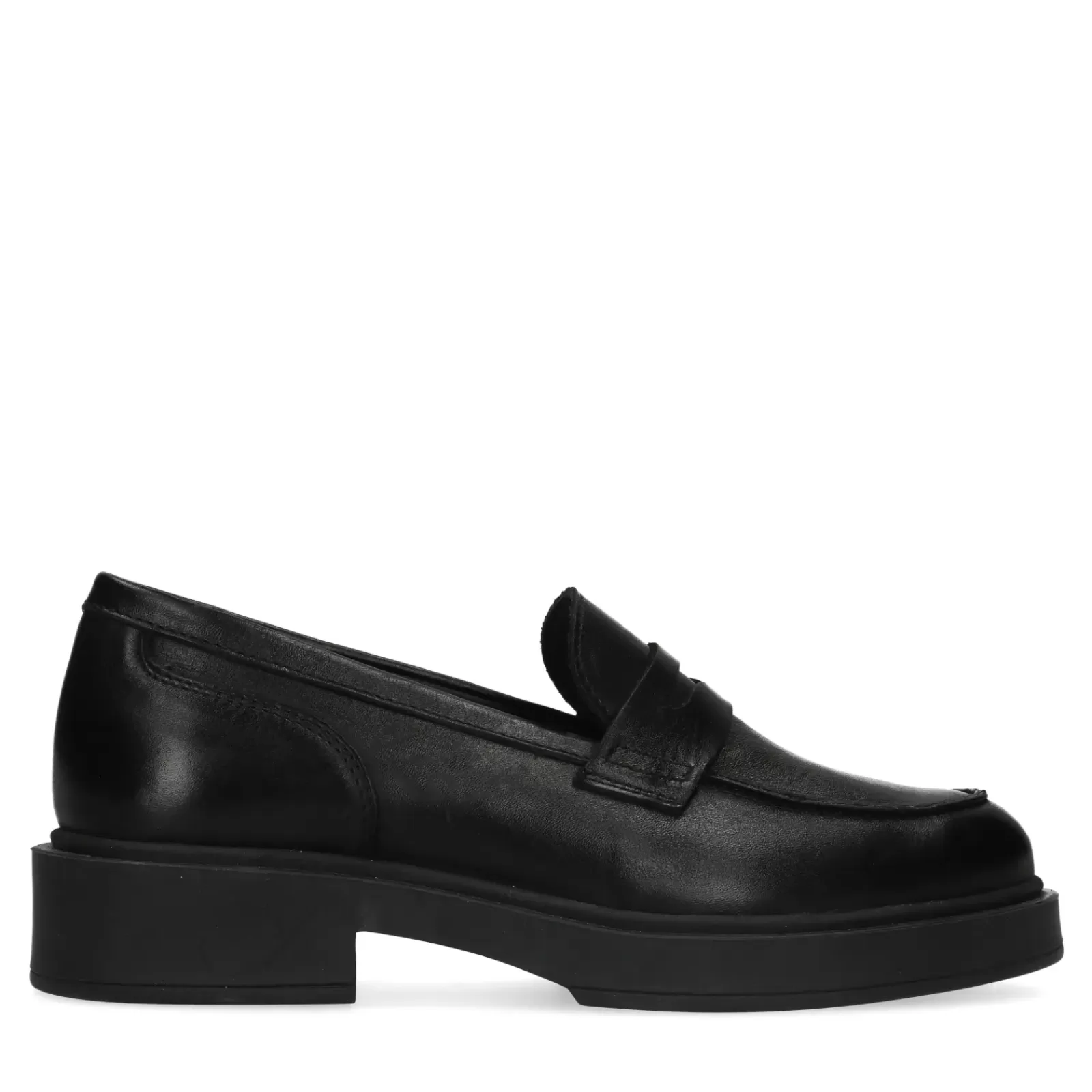 Femmes Sacha Mocassins<Penny Loafers En Cuir - Noir