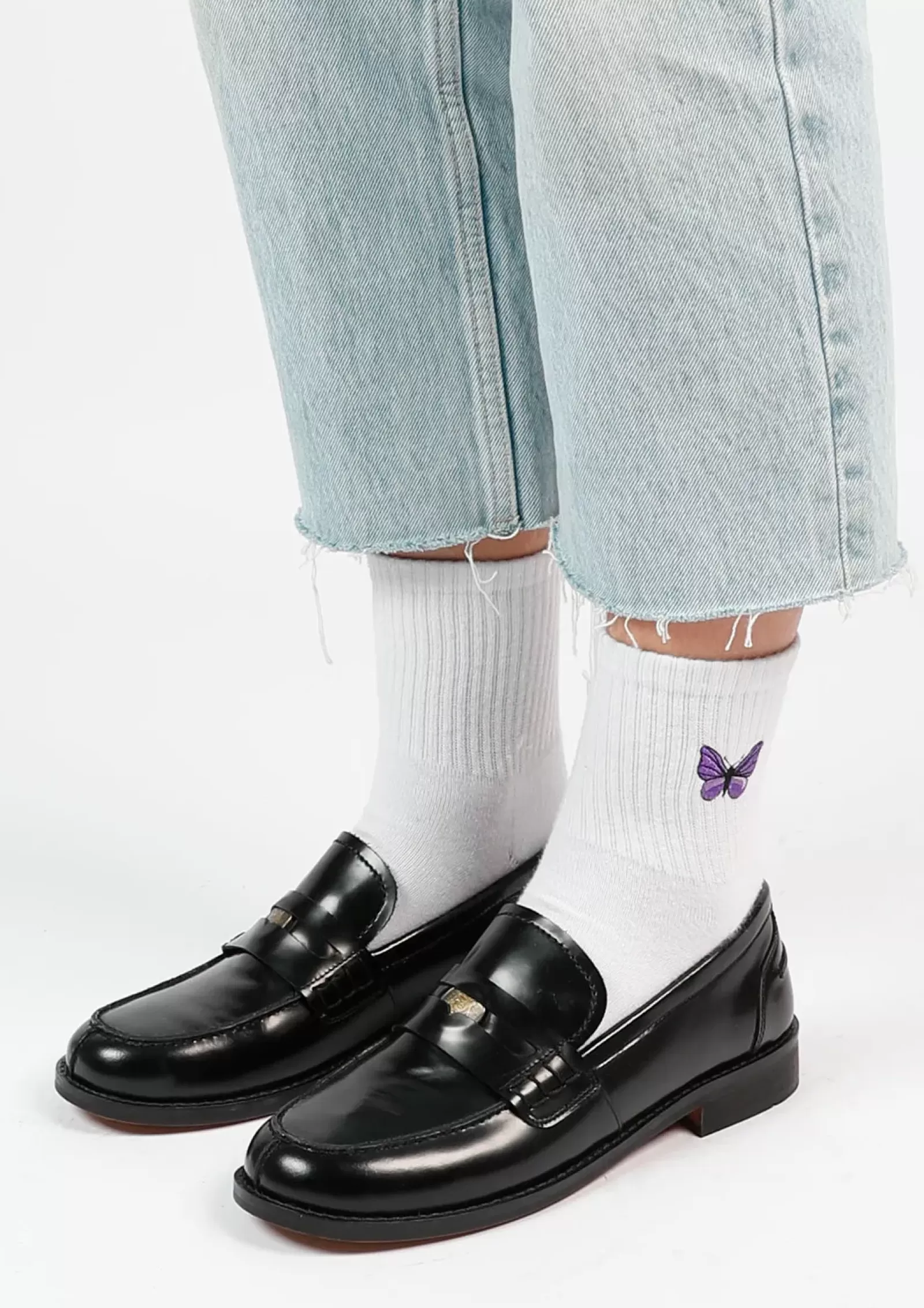 Femmes Sacha Mocassins<Penny Loafers En Cuir - Noir