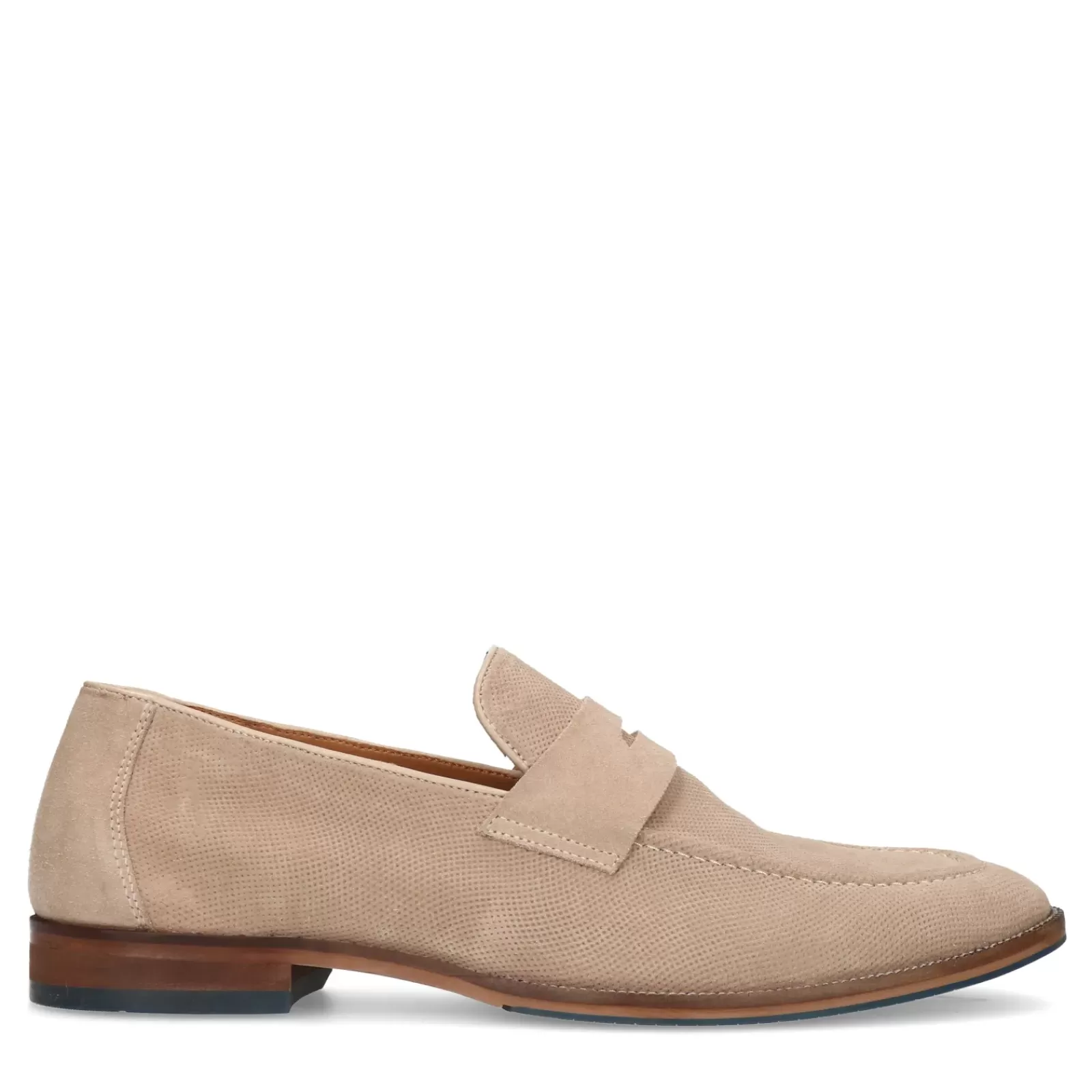 Hommes Sacha Mocassins<Penny Loafers En Daim - Beige