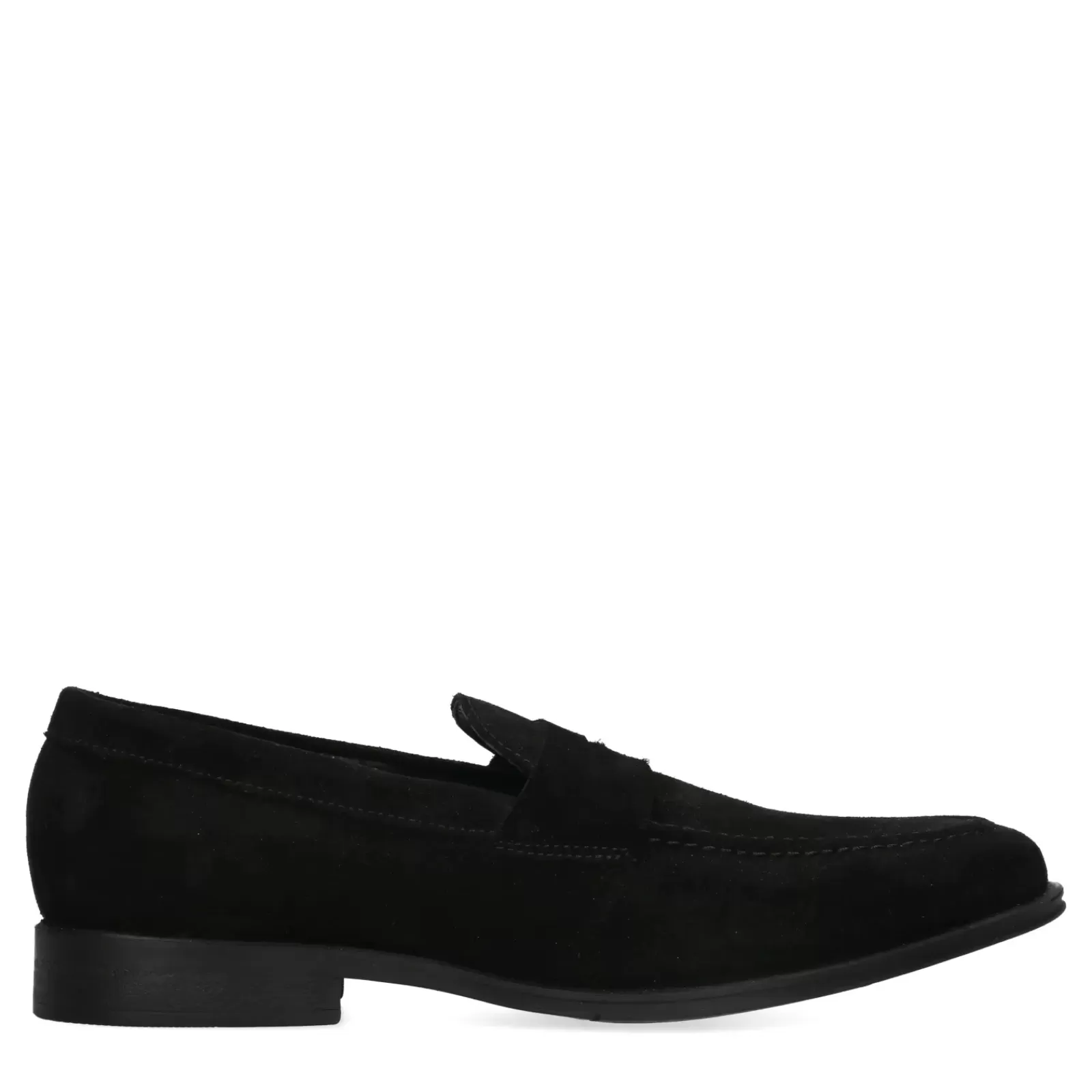 Hommes Sacha Mocassins<Penny Loafers En Daim - Noir