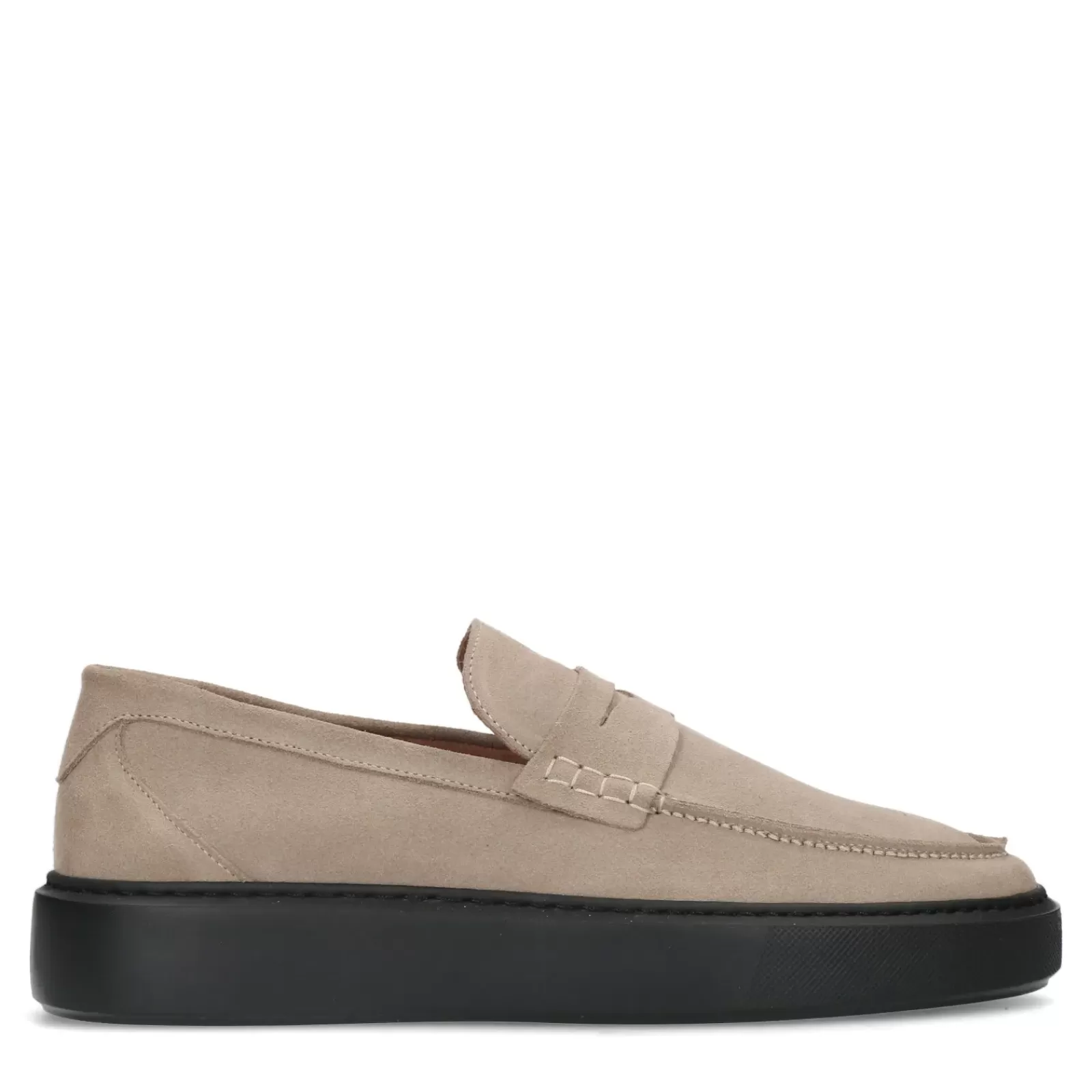 Hommes Sacha Mocassins<Penny Loafers En Daim Avec Semelle - Beige