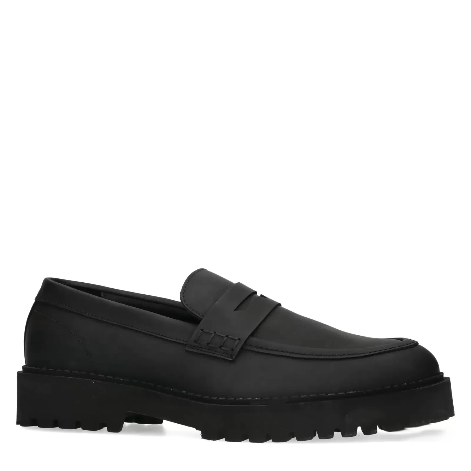 Hommes Sacha Mocassins<Penny Loafers Mats - Noir