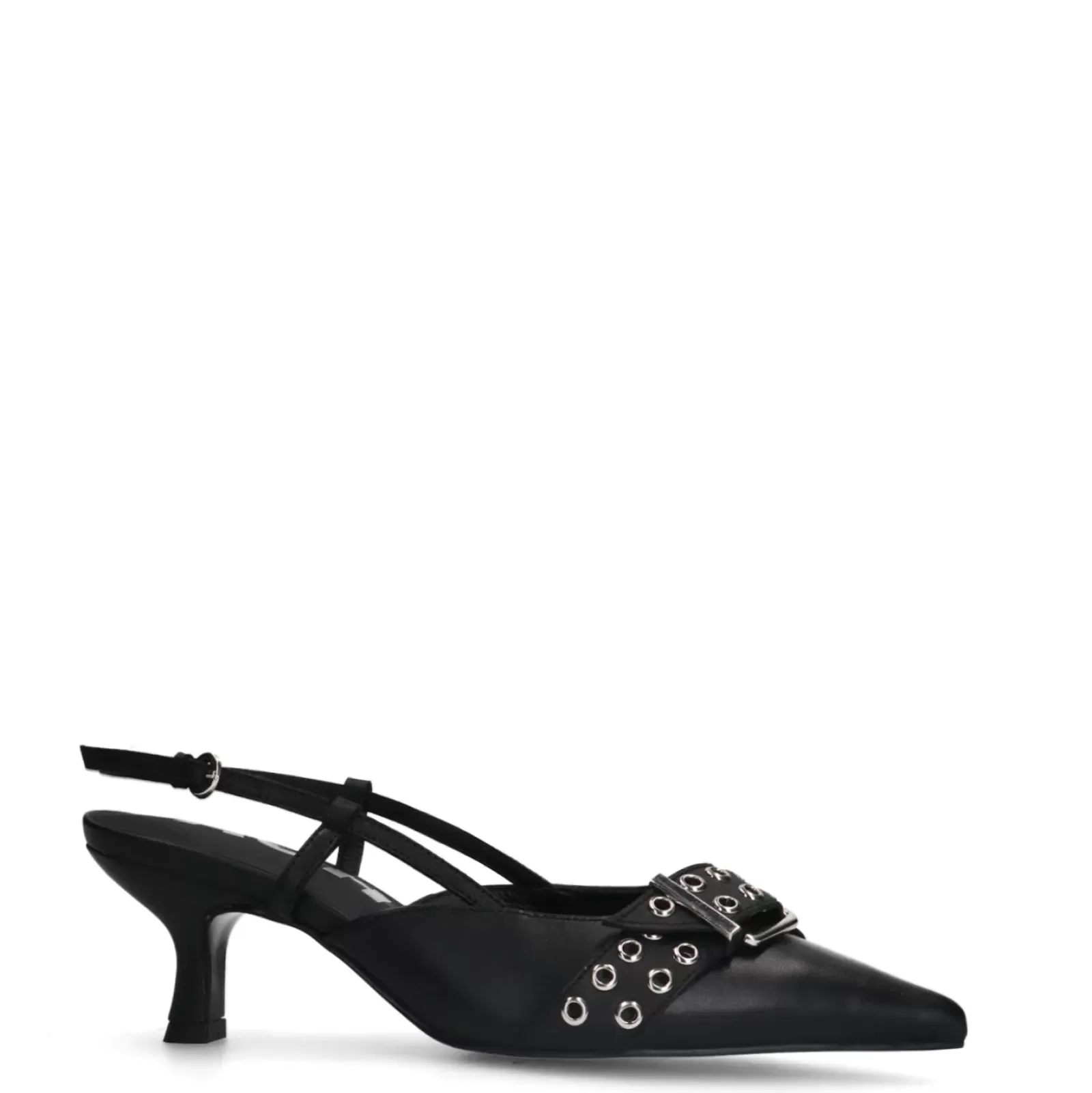 Femmes Sacha Escarpins<Pre-Commande Slingbacks A Boucle Avec Petit Talon - Noir