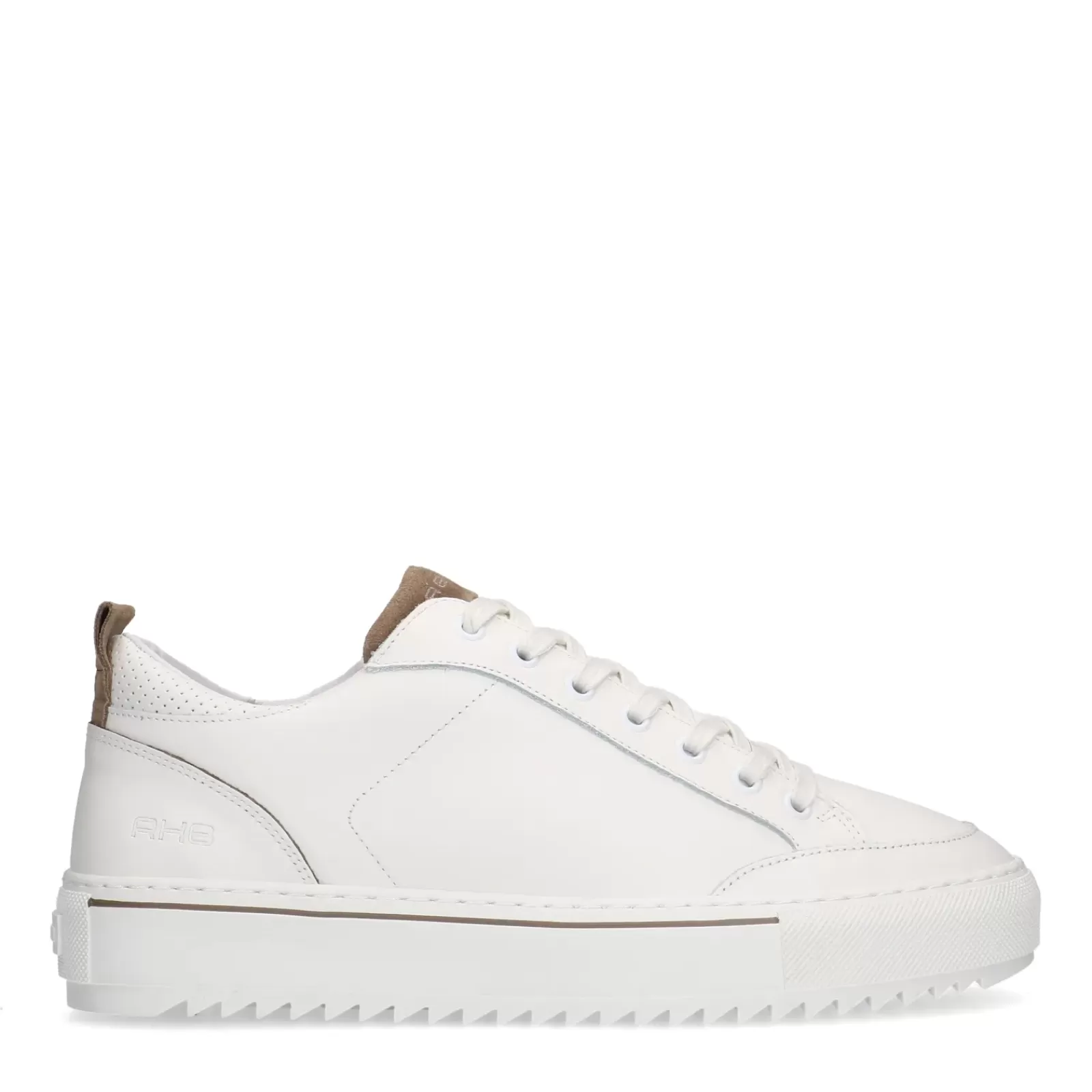 Hommes Sacha Baskets<Rehab Crash Baskets En Cuir - Blanc